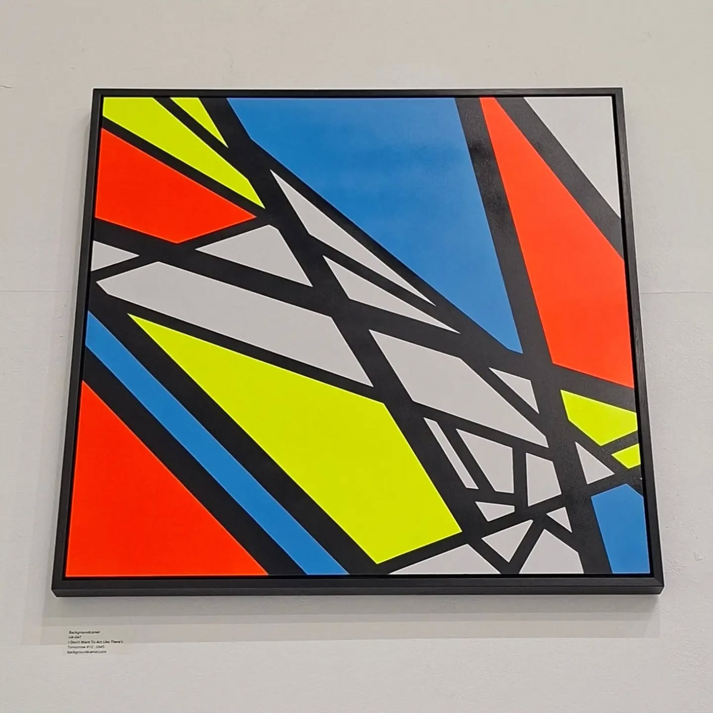 I Don't Want To Act Like There's Tomorrow No.12
75x75cm (79x79cm with frame)
Spray paint on white aluminium composite
£645
On display at The Gallery, Unit 4 @thamessidestudiosse18 until Sunday 14th June.
#abstractart #woolwichdockyard #duomodimilano