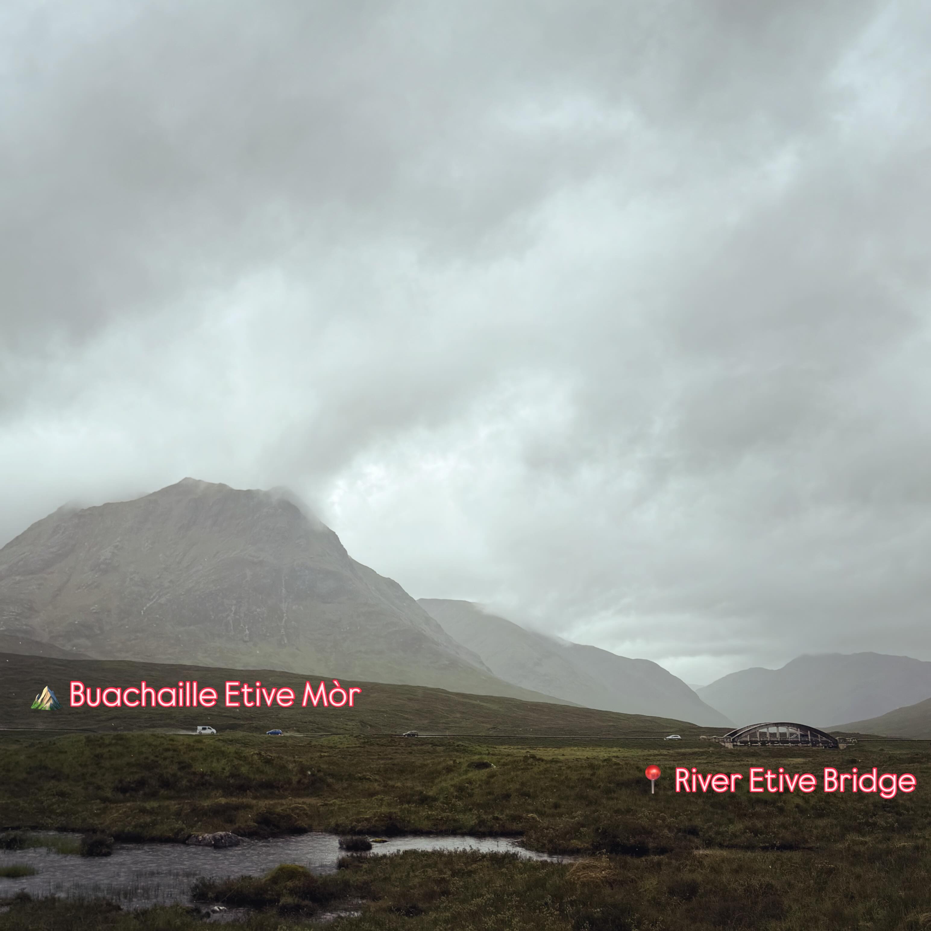 For all of you Skyfall and James Bond fanatics.. this is one of the famous locations from the movie! Which is kind of wild because I also made a detour yesterday to check out the memorial cairn for Peter Fleming, who was the James Bond’s authors brother. (Say that 5 times fast 🤪😂) #jamesbond #scotland #skyfall #westhighlandway