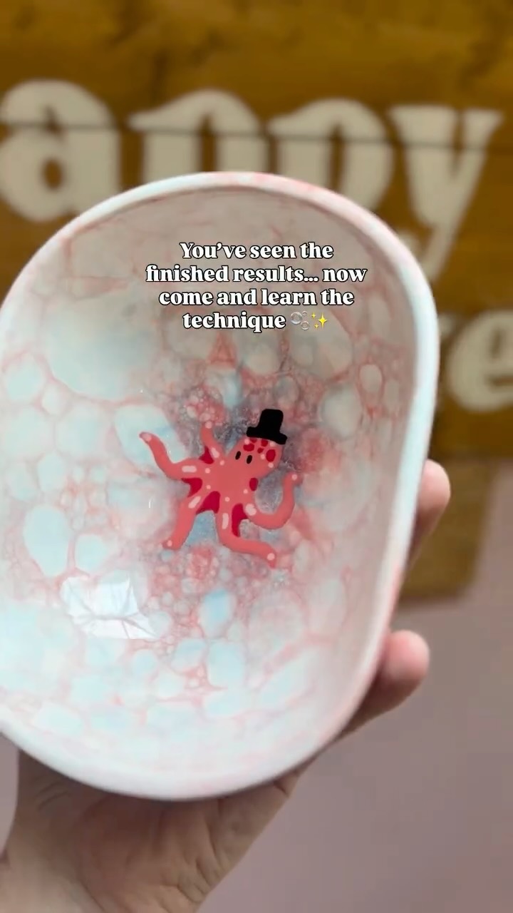 🫧 Bubble Glazing Workshops are now live! 🫧
Ever wondered how we create this gorgeous bubbly effect? Now’s your chance to have a go yourself!
Join us this summer holiday for a fun, hands-on workshop where you’ll learn the bubble glazing technique and create your own unique pottery piece to take home after firing ✨
Your ticket includes a bowl to decorate, or you’re welcome to upgrade to a larger item on the day if you’d like.
We’ve added two dates over the summer holidays and spaces are limited, so we’d recommend booking early if you’d like to join us 💙
Book online via our website 🎟️
#BubbleGlazing #PotteryPainting #Tiverton #SummerHolidayActivities #CreativeWorkshops
