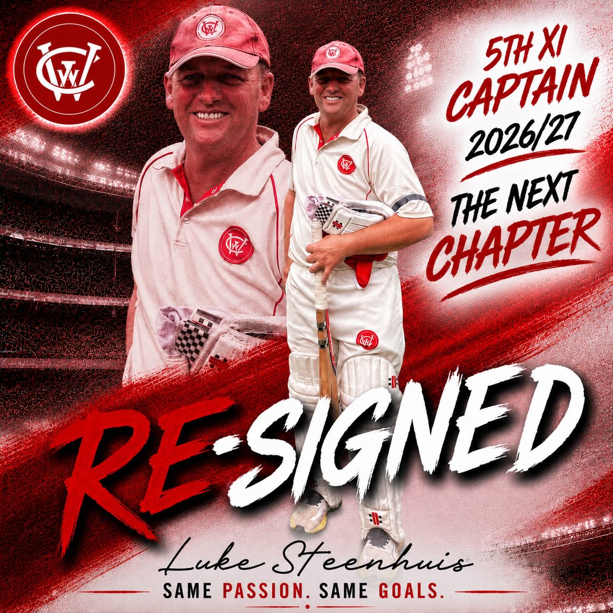 🔴⚪️🔴2026/27 CAPTAIN REAPPOINTMENT 🔴⚪️🔴
We’re pleased to announce that Luke Steenhuis will continue as captain of our 5th XI for the 2026/27 season.
While wins and losses don’t always tell the full story, Luke’s impact on the side has been enormous. The 5th XI has become a vital stepping stone for our junior players making the move into senior cricket, and Luke has played a huge role in creating an environment where young cricketers can learn, develop and enjoy their cricket.
Leading by example every week, Luke’s commitment, positivity and willingness to put the team first have made him a respected leader among players of all ages.
The future of the club is bright, and we’re grateful to have Luke helping guide the next generation through their senior cricket journey.
Congratulations, Luke. Looking forward to another season at the helm. ❤️🤍🏏
WCC President
Ivan Pyke
#WendoureeCC #TheNextChapter #RedCaps