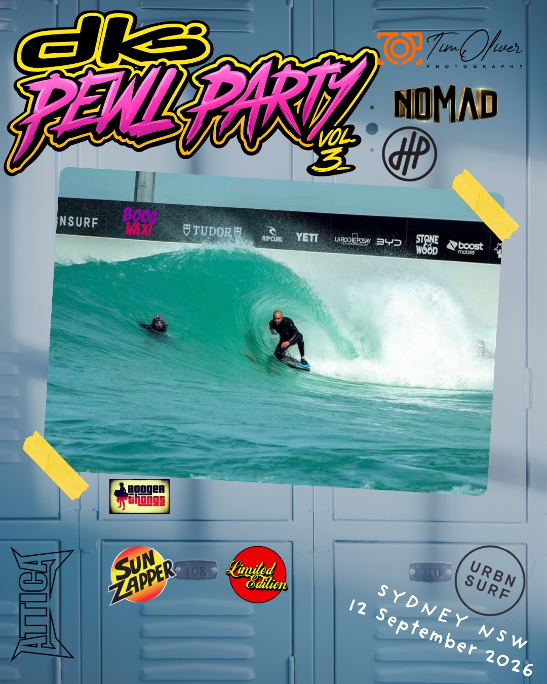 Get your tickets in to quick only 18 spots. You will get free rashie with your name on the back, visit www.dksessions.com @nomadboards @sunzapper @timoliver_photography @boogwax @boogerthongs @hpbodyboards @atticawetsuits