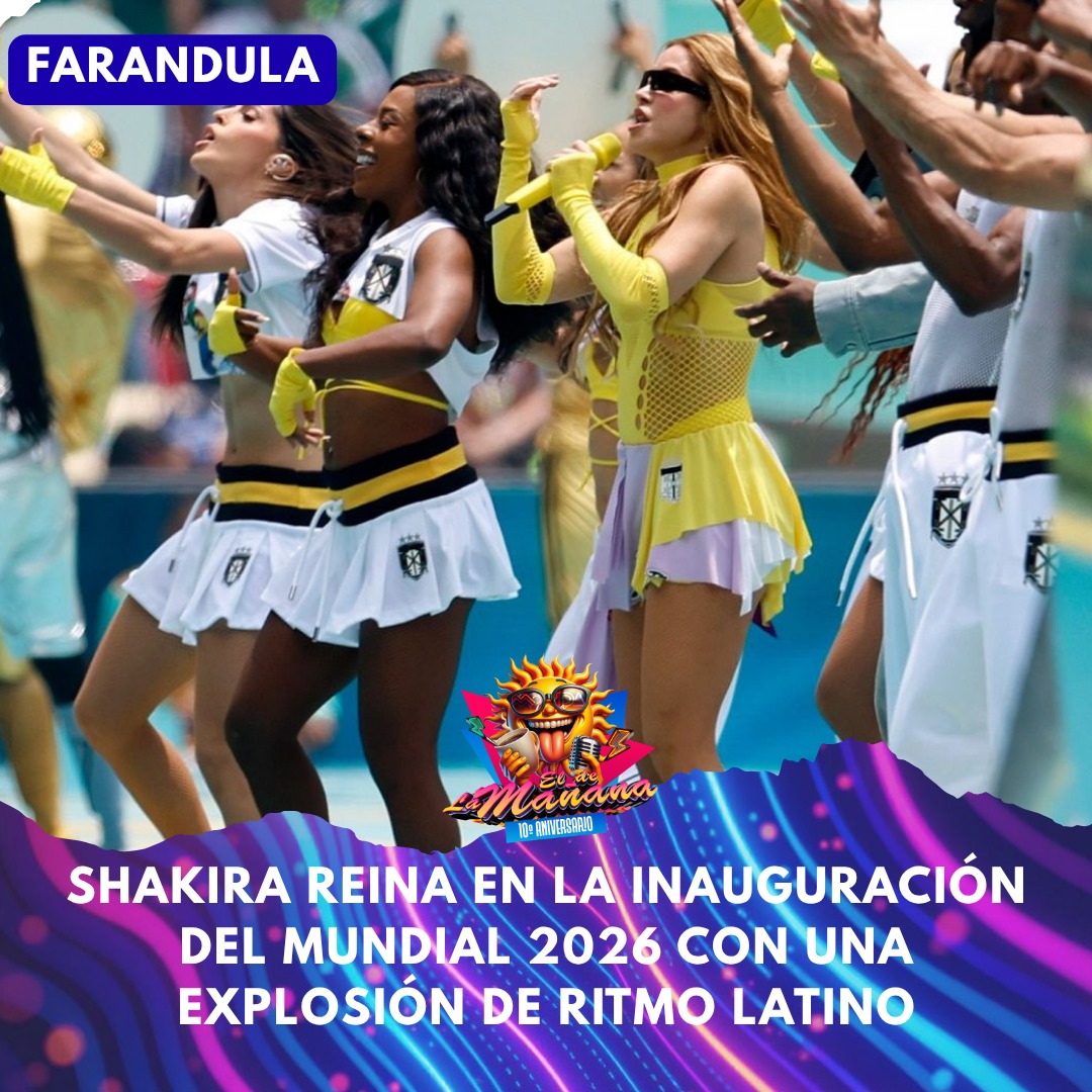 🌎🔥 **Shakira vuelve a hacer historia en el escenario más grande del mundo**
La inauguración del Mundial 2026 se convirtió en una verdadera fiesta latina, pero hubo una protagonista que brilló por encima de todas: **Shakira** 💃✨
Con su energía, talento y una puesta en escena espectacular, la colombiana puso a bailar al Estadio Azteca y demostró una vez más por qué es una de las artistas latinas más importantes de todos los tiempos. 🇨🇴🌎
Una noche llena de música, cultura y orgullo latino donde el fútbol volvió a unir al planeta. ⚽🎶
#Shakira #Mundial2026 #FIFAWorldCup #MusicaLatina #OrgulloLatino #Colombia #LaMovidaLatina #ElDeLaMañana