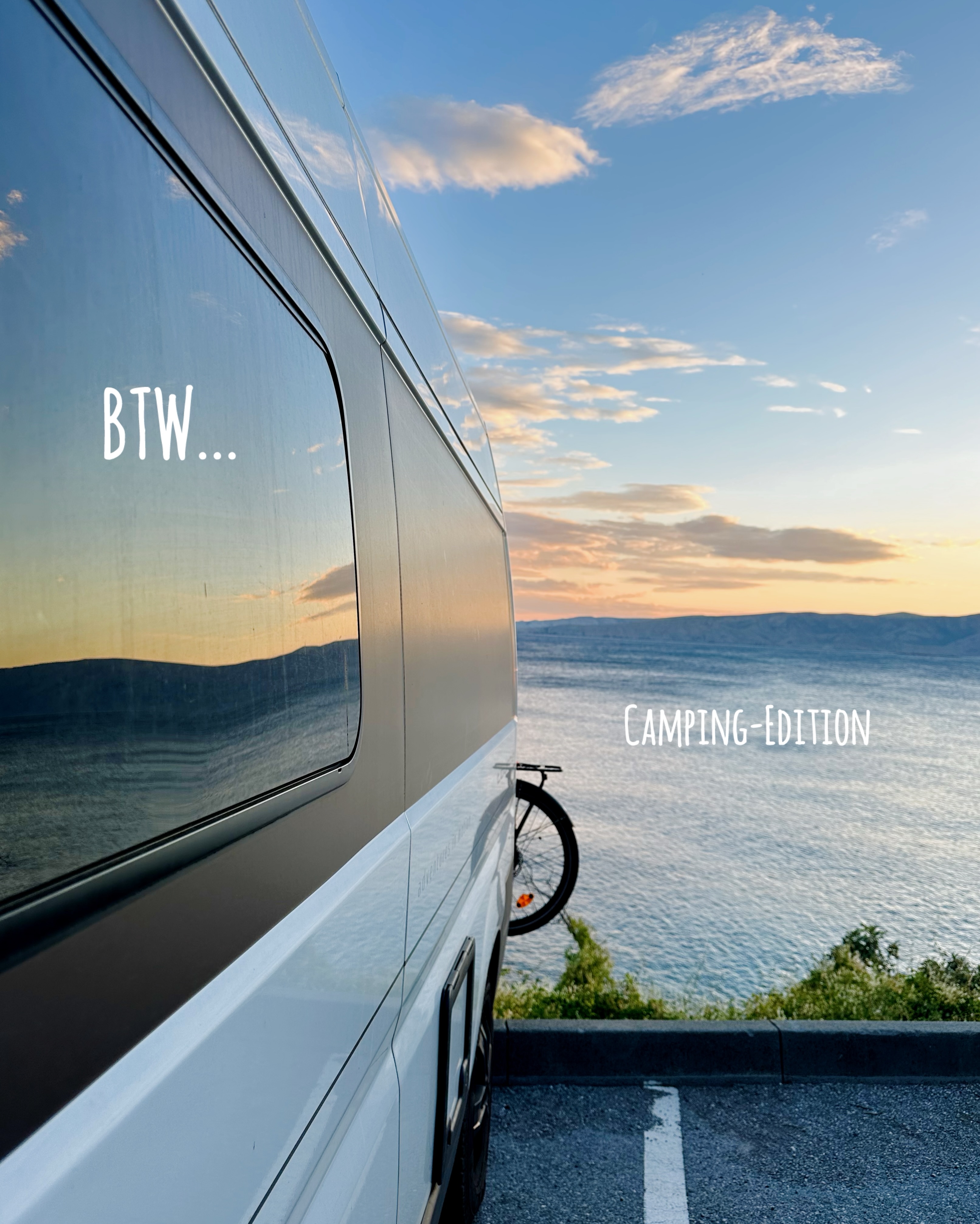 B T W 🚐 Nachdem wir gerade wieder mit dem Camper unterwegs sind, hab ich mir gedacht, ich mache bei diesem Trend mit einer Camping-Edition mit. BTW: Es ist trotzdem die beste Art um mit Kind(ern) Urlaub zu machen. 🥰
.
.
.
.
.
#btw #btwtrend #vanlife #campinglife #imlovingit
