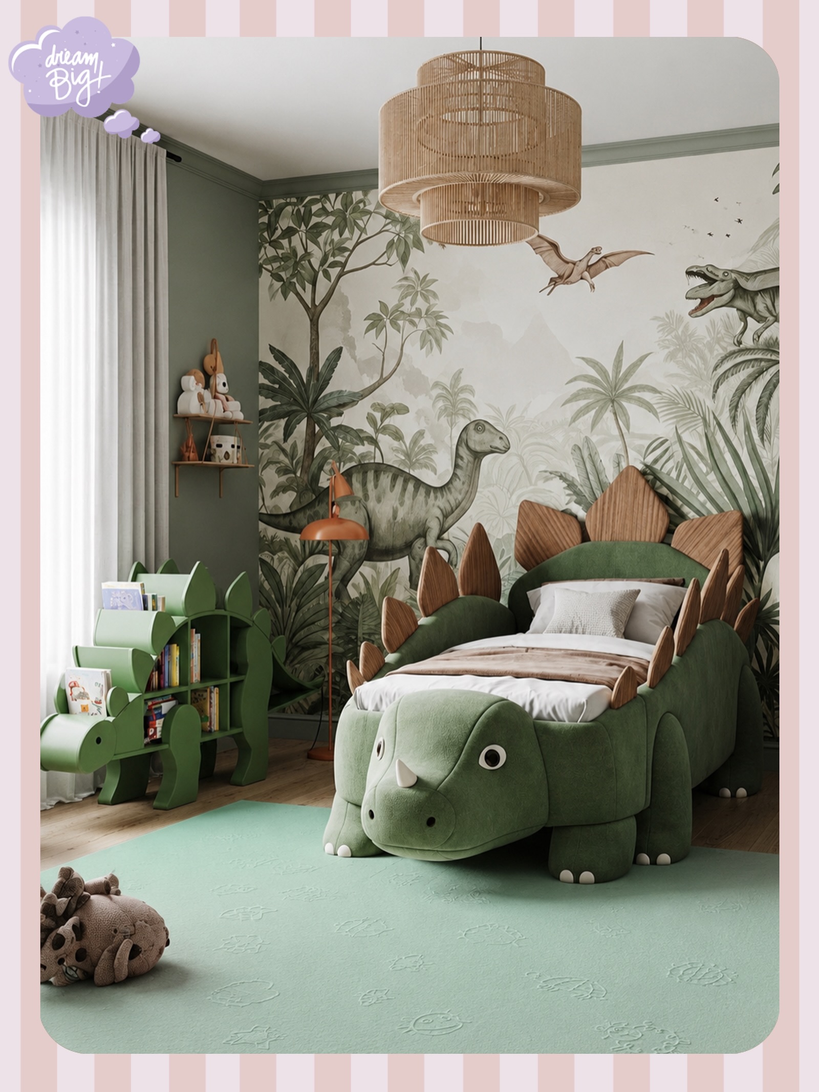 🦕🌿 Welcome to the Jurassic Room
Where little explorers can stomp, play, imagine, and dream among dinosaurs every day. Our Mint Play Mat creates the perfect soft landing for every prehistoric adventure.
#Lubabymats #JurassicRoom #MintPlayMat #KidsRoomInspiration #DreamBigLittleOne