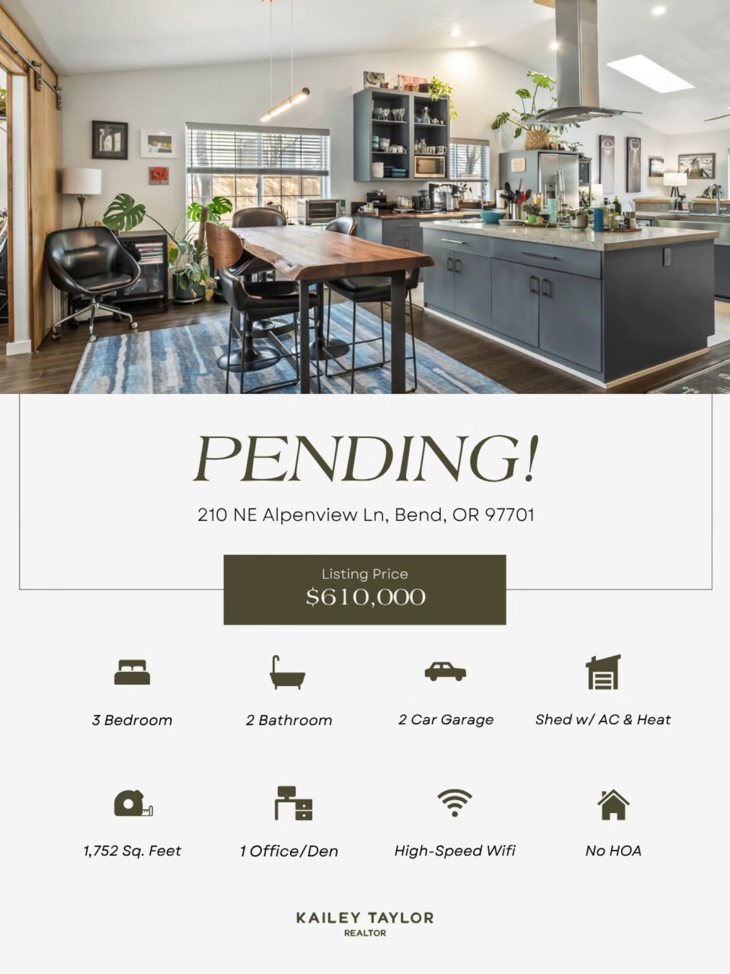 Under contract! 🎉
We are pending on this super cute house in NE Bend and I could not be happier for these sellers. Now onto inspections and smooth sailing to closing!
Whether you are buying or selling in Bend, I would love to help you get there too. Drop a comment, send a DM, or hit the link in my bio to get started. 🏡💚
.
.
.
#livelifeinbend #realtorkailey #bendoregon #bendrealestate #centraloregonrealestate