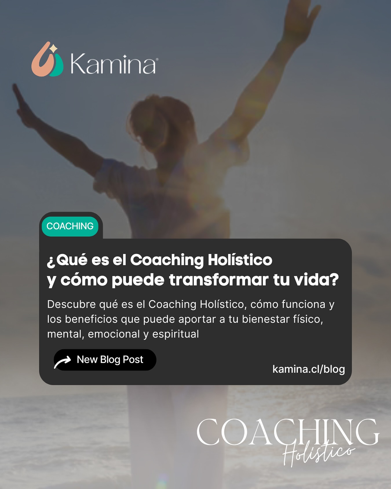 ✨ Nuevo artículo en el Blog de Kamina
Que es el Coaching Holístico y como puede trasformar tu vida?
👌 Ingresa a Kamina.cl/blog y lee este nuevo artículo
#coachingholístico #desarrollopersonal #equilibrioemocional
