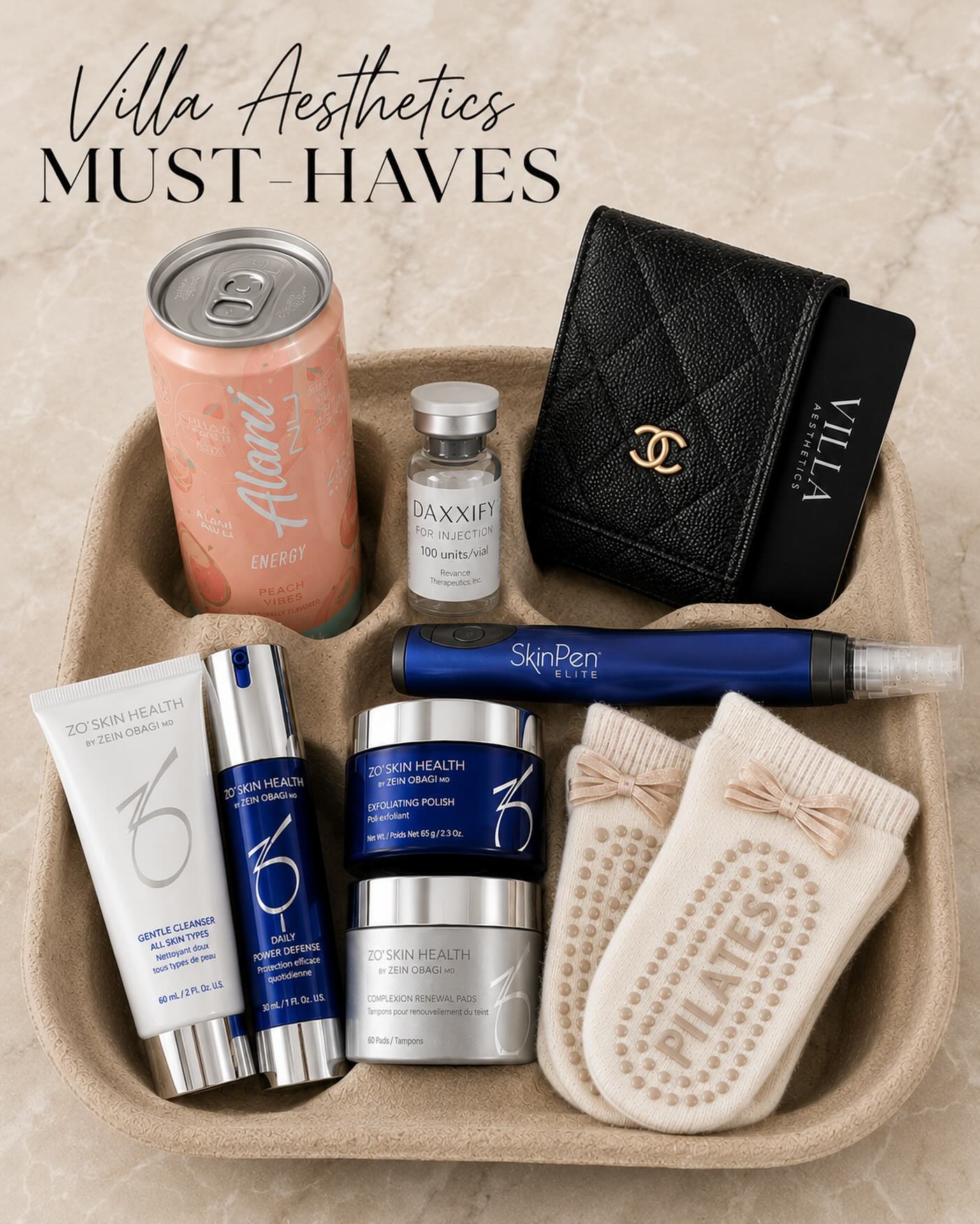 POV: You’re a Villa girl. 🤍
The essentials:
✨ Daxxify
✨ SkinPen Elite
✨ ZO Skin Health
✨ Alani Energy
✨ Pilates class at 6