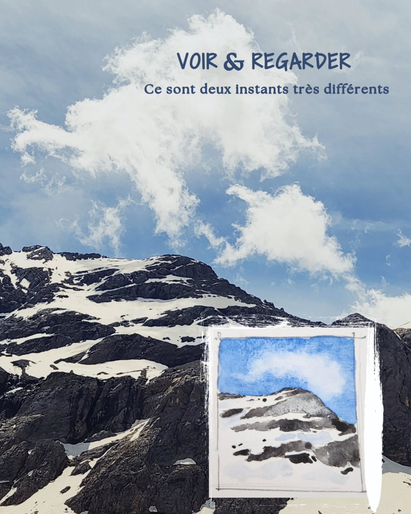 👀 Voir & Regarder... Ce sont deux choses très différentes.
🏔 En montagne, on court souvent vers le sommet. On coche. On photographie. On repart.
Mais si on prenait le temps ? ⏳️
Avec Pinceaux & Sac à Dos, on marche autrement. On observe les roches, les fleurs, la lumière qui change. Les couleurs. On parle du territoire, de ses secrets. Et puis on sort les pinceaux — pas pour faire quelque chose de parfait, juste pour prolonger ce moment. Regarder vraiment et ressentir, parfois.
Aucune expérience artistique nécessaire. Juste l'envie de ressentir.
✨ Prochaines dates dans les Pyrénées à venir.
👇 Dis-moi : toi, tu es plutôt randonneuse qui fonce vers le sommet, ou tu t'arrêtes souvent en chemin ?
Merci @stablo.france pour les petits chevalets tout terrain... Et @pyr.elles pour la sortie, au coeur du Cirque de Troumouse.
#Pinceauxsacados #CarnetDeVoyage #Aquarelle #Pyrénées #SlowTravel
Merci pour les 📷 @roxanne.laval