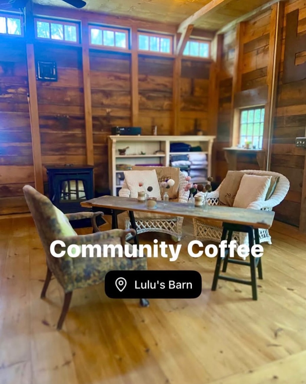 Community Coffee
Saturday, June 13 | 9 to 11 AM
Lulu’s Barn • Westport Island
Coffee, tea, donuts and cinnamon buns. By donation.
No RSVP. Bring a friend, bring a neighbor. The door will be open.
See you in the morning.
#lulusbarn #westportisland #midcoastmaine #communitycoffee