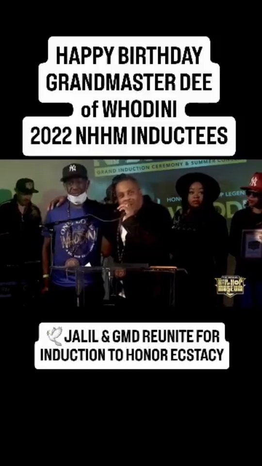 🎉Happy Birthday @grandmasterdee of Whodini who reunited with @jalil.whodini to receive their Induction into the NHHM in honor of their late partner John "ECSTACY" Fletcher🕊👑
📜Founder @djboom_lv
🎤Executive Director @mastergeesugarhill
💪🏾Executive VP @djquicksilva
🎙Historian @jayquan.hiphop.historian
🎧Music Director @dj_rbi
📽Director @wvision.co and @nicklight01
🖼Resident Artist @sceneism7art
🧢Fashion Director @trueheadzclothing
🎂Fabricators @espazino @alwowcreations
🏅Fabricator @buckeydavis
🎨Chief Curator @anotherredsummer
💻Digital Director @iamclbonline
🎭Ambassadors @hiphoptrooper
@theblingkingz
🎨Creative Director @ajkatzart
🎁Retail Director @ericaparm
🎥Videographer @birthofhiphop
🚘Transportation Director @mnmmmark
🎼Archival & Talent Director @geechiedanofficial