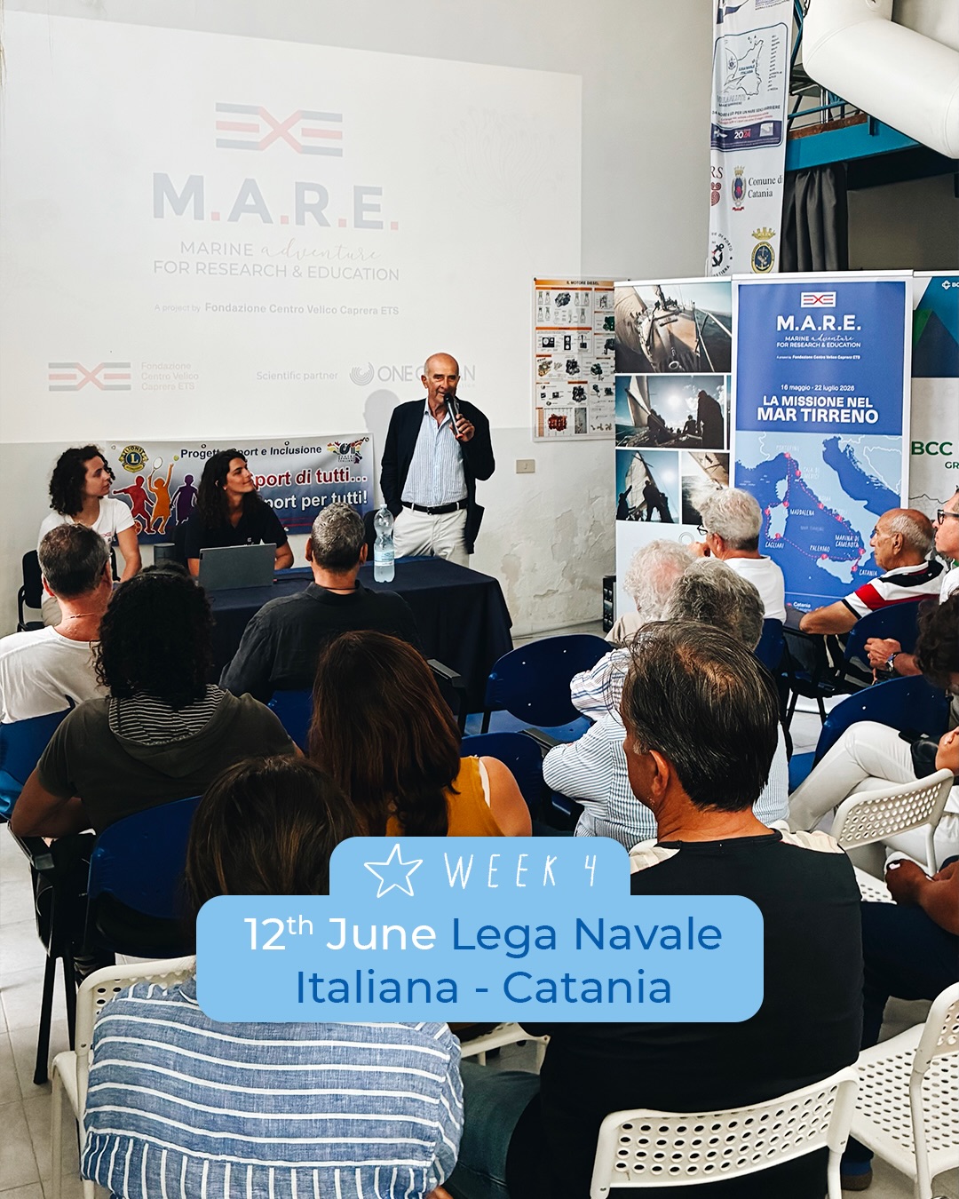 Ieri pomeriggio, presso la @leganavale_catania, abbiamo condiviso un importante momento di divulgazione e confronto. 🌊
La biologa marina Benedetta Villa ha raccontato il percorso del progetto, ripercorrendo le attività svolte dal 2022 a oggi e presentando l’itinerario previsto per il 2026, insieme agli obiettivi che guideranno il lavoro nei prossimi tre anni. Un’occasione preziosa per approfondire anche i dati raccolti sugli inquinanti monitorati e conoscere più da vicino il valore della ricerca scientifica per la tutela del nostro mare.
Grazie alla @lega_navale_italiana per la calorosa accoglienza e alla @guardiacostiera a per aver preso parte all’incontro, contribuendo a rendere ancora più significativo questo momento di condivisione. ✨⚓️
~
Yesterday afternoon, at @leganavale_catania, we had the pleasure of sharing an inspiring moment of outreach and dialogue. 🌊
Marine biologist Benedetta Villa presented the journey of the project, retracing the activities carried out from 2022 to the present day and outlining the 2026 itinerary, along with the objectives that will guide the work over the next three years. The event also provided a valuable opportunity to explore the data collected on the monitored pollutants and to better understand how scientific research contributes to the protection of our seas.
Thanks to @lega_navale_italiana for their warm hospitality and to @guardiacostiera for joining us and helping to make this moment of sharing and exchange even more meaningful. ✨⚓️
A project by @cvcaprera
Scientific partner @oneoceanfound
Main partner @shiseido
Institutional partner @deutschebankitalia
Supporting partner @grassi_1925
Technical partner @cmp_official @workness_club
Under the patronage of @marinamilitareofficial
@guardiacostiera @regioneautonomasardegna @lega_navale_italiana
#progettoMARE #aboutMARE #CentroVelicoCaprera
#MarineResearch #RespectTheOcean