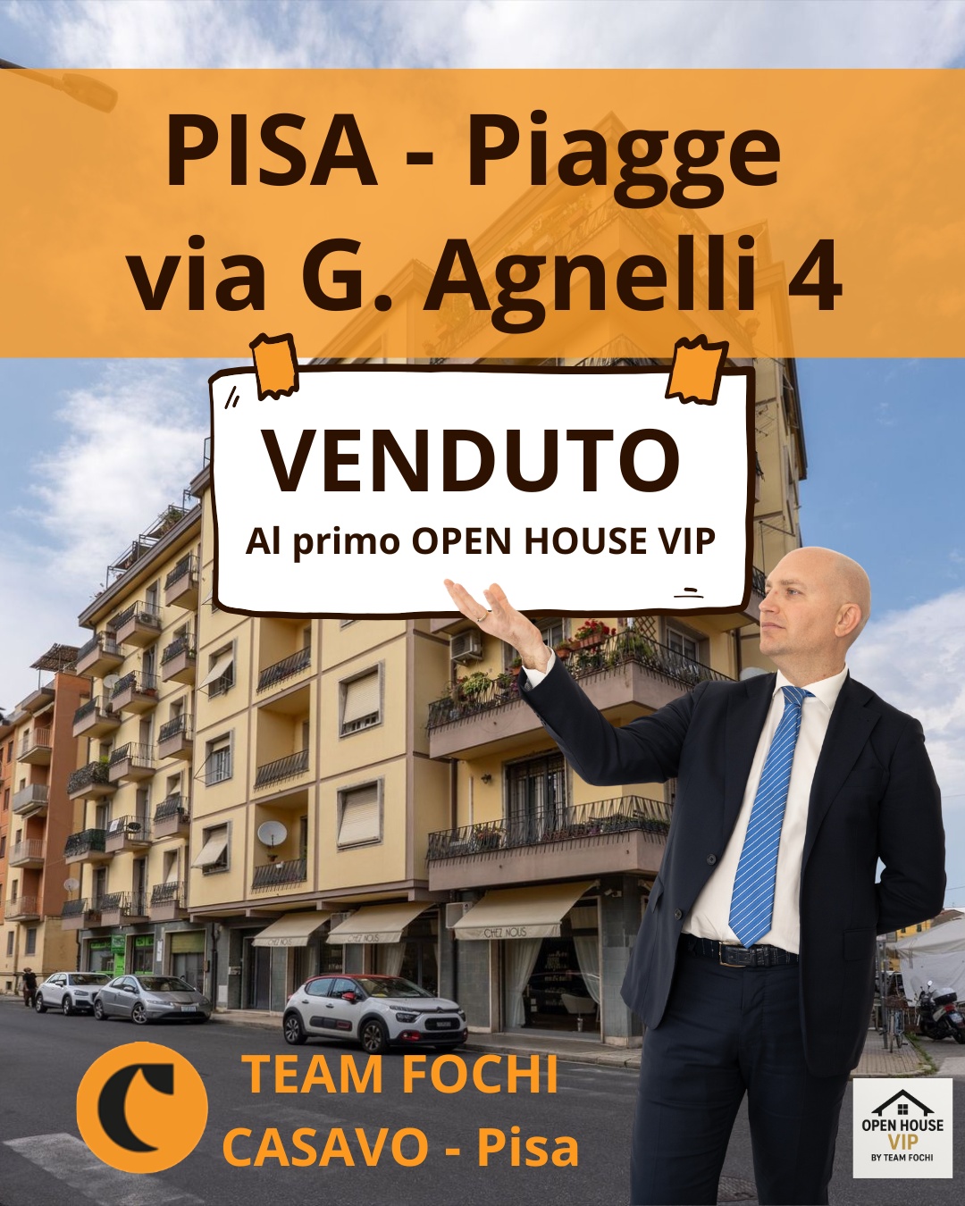 🏡 5 mesi sul mercato. Zero proposte. Poi è cambiato tutto.
Questa casa alle Piagge, a Pisa, era in vendita da circa 5 mesi con un'altra agenzia.
Nessuna proposta.
Nessun risultato concreto.
Quando la proprietaria ci ha scelto, non abbiamo aspettato che l'annuncio facesse il suo corso.
Abbiamo attivato il nostro database, contattato acquirenti già qualificati e iniziato il nostro lavoro di marketing attivo.
📞 Chiamate
📩 Contatti diretti
🏠 Visite organizzate ancora prima della pubblicazione online
Risultato?
🔥 VENDUTA al primo OPEN HOUSE VIP.
La verità è che oggi non basta pubblicare una casa sui portali e aspettare.
Bisogna andare a cercare gli acquirenti.
Se la tua casa è sul mercato da mesi senza risultati, oppure stai pensando di venderla, forse è il momento di parlare con chi lavora in modo diverso.
📲 Scrivimi in DM.
Team Fochi - Casavo Pisa
L'alleato per ogni progetto immobiliare 🏡🔥
#TeamFochi #CasavoPisa #Venduto #OpenHouseVIP #Pisa #Piagge #ViaAgnelli #ImmobiliarePisa #VendereCasa #CasaVenduta #AgenteImmobiliare #MarketingImmobiliare #RealEstateItaly #PisaCity #CaseInVendita #PropertyMarketing #HomeSelling #RealEstateAgent #SuccessStory #OpenHouse