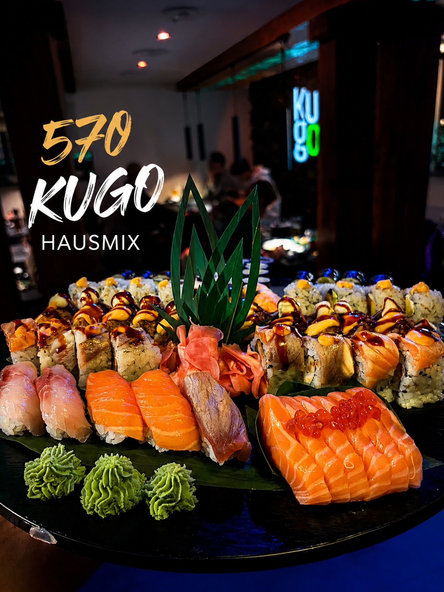 🔥 Der KUGO Hausmix 🔥
60 handgefertigte Sushi-Kreationen auf einer Platte.
Von Label Rouge Lachs, Thunfisch, Aal, Hamachi und Wolfsbarsch bis hin zu unseren beliebtesten Nigiri, Maki, Crunchy Rolls und Futo Maki.
Für alle, die sich nicht entscheiden wollen – und einfach alles genießen möchten.
🍣 60 Teile
👥 Ideal für 3–4 Personen
📞 Reserviere dir deinen Platz und entdecke den Geschmack von KUGO.
#KUGOHausmix #SushiLovers #SushiRestaurant #FoodPorn #SushiSharing KUGO