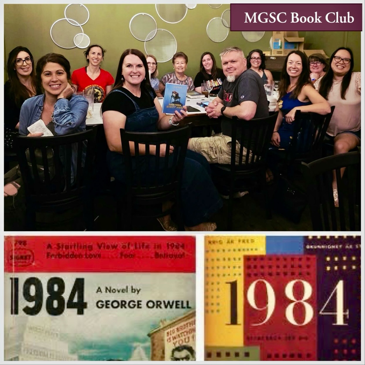 MGSC Book Club ๐ 1984 by George OrwellโจโจJoin MGSC on Tuesday, July 21, for a discussion of LOVELY WAR by Julie Berry.โจโจContact the Maxwell-Gunter Spousesโ Club (MGSC) for details at www.maxwellgunterspousesclub.com/contact-us