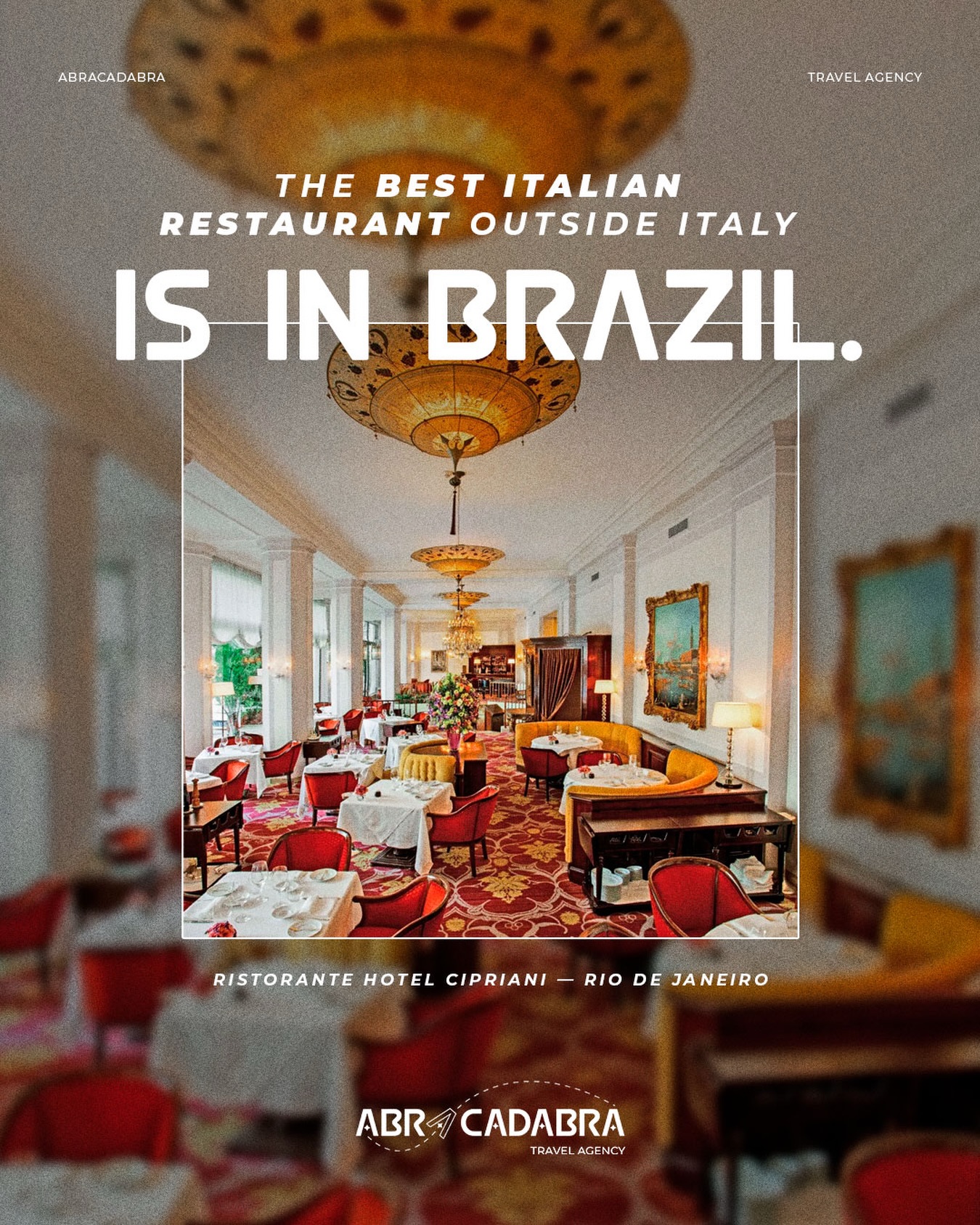 The Ristorante Hotel Cipriani, located inside the iconic Belmond Copacabana Palace, was once again named the best Italian restaurant outside Italy by the 50 Top Italy ranking.
🍝 Led by chef Nello Cassese, the restaurant is known for combining classic Italian flavors with refined techniques and carefully selected ingredients. The experience has also been recognized for its elegant presentation, wine selection, and service.
Located next to the famous Copacabana Palace pool, the restaurant has become one of the most prestigious gastronomic experiences in Rio de Janeiro, but currently is undergoing renovations.
Brazil continues to stand out not only for its natural beauty, but also for its internationally recognized culinary scene. 🇧🇷
.
.
#RioDeJaneiro #RistoranteCipriani #BrazilGastronomy #ItalianCuisine
