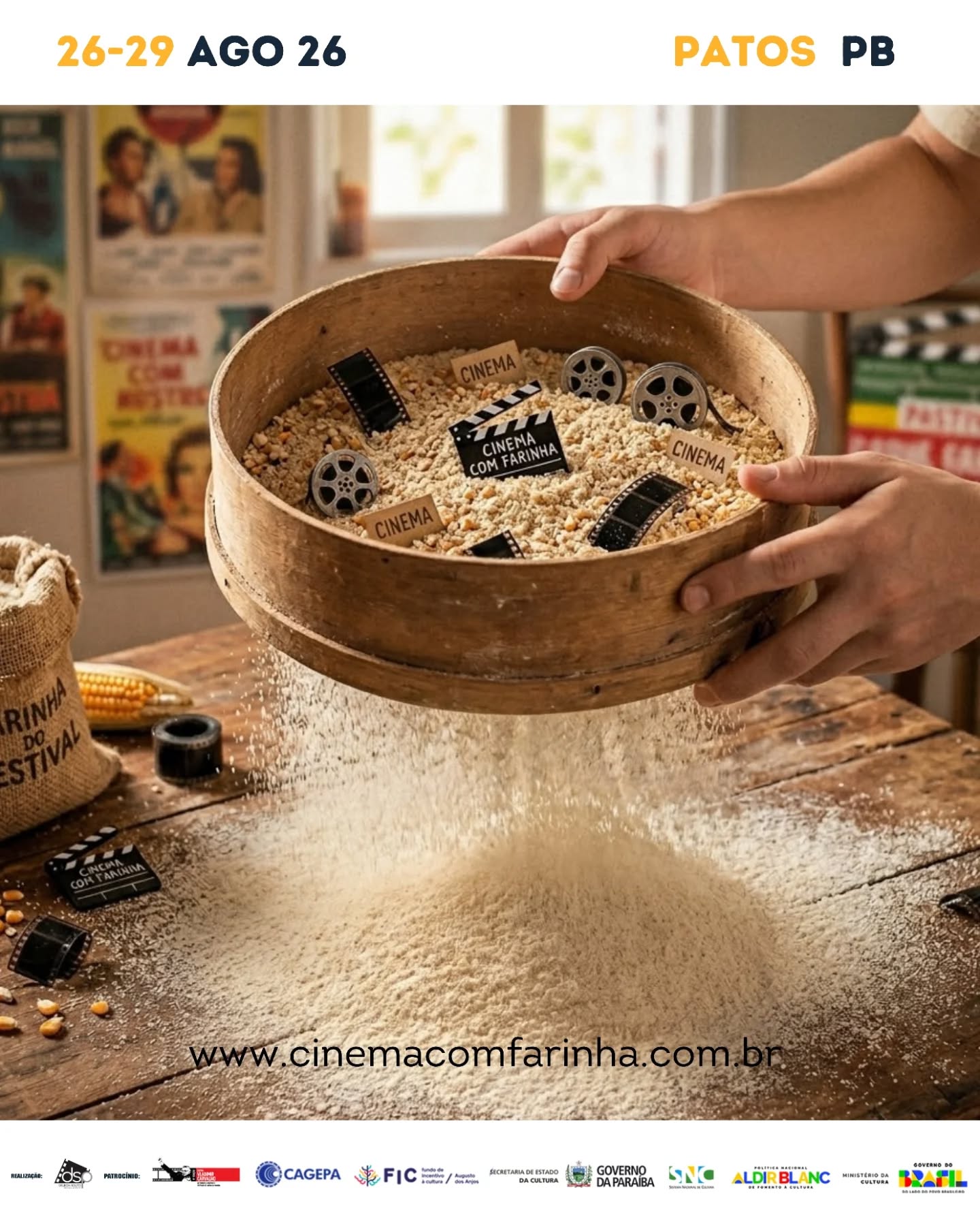 🎬 A PENEIRA ESTÁ QUASE PRONTA!
Foram semanas intensas de trabalho, muitas horas de exibição e centenas de histórias passando pelos olhos atentos da nossa equipe de curadoria.
Dos 1.384 filmes inscritos, estamos chegando à etapa final de seleção das obras que irão compor a programação do 13º Festival Cinema com Farinha.
Cada filme foi assistido com cuidado, respeito e atenção, em um processo que busca valorizar a diversidade de olhares, linguagens, territórios e narrativas.
Agora, a nossa peneira está quase concluída. Entre tantos filmes incríveis recebidos de diferentes regiões do Brasil e de outros países, estamos nos ajustes finais para definir uma programação que promete emocionar, surpreender e celebrar a força do cinema.
🎥 Em breve, divulgaremos os filmes que farão parte da Seleção Oficial do 13º Festival Cinema com Farinha.
A contagem regressiva já começou!
📍 Patos-PB
📅 26 a 29 de agosto de 2026
#CinemaComFarinha #FestivalCinemaComFarinha #PatosPB #FestivalDeCinema #CinemaParaibano