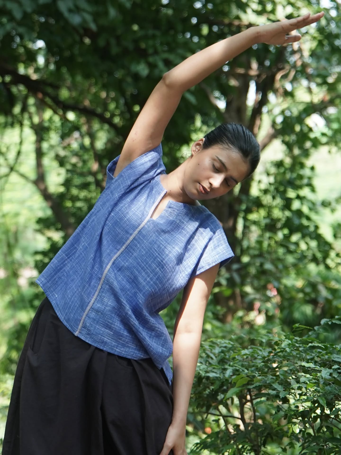 Made for slow mornings, quiet stretches, and days that ask for ease.
Light, breathable khadi in relaxed, unstructured silhouettes that move with the body and settle gently into everyday life.
Svadha | Shop Now at Khadi Gramodyog Bhawan, Connaught Place, New Delhi
#khadiandwellness #wellnesswear #khadiwear # khadiindia #mindfulclothing #mindfulness