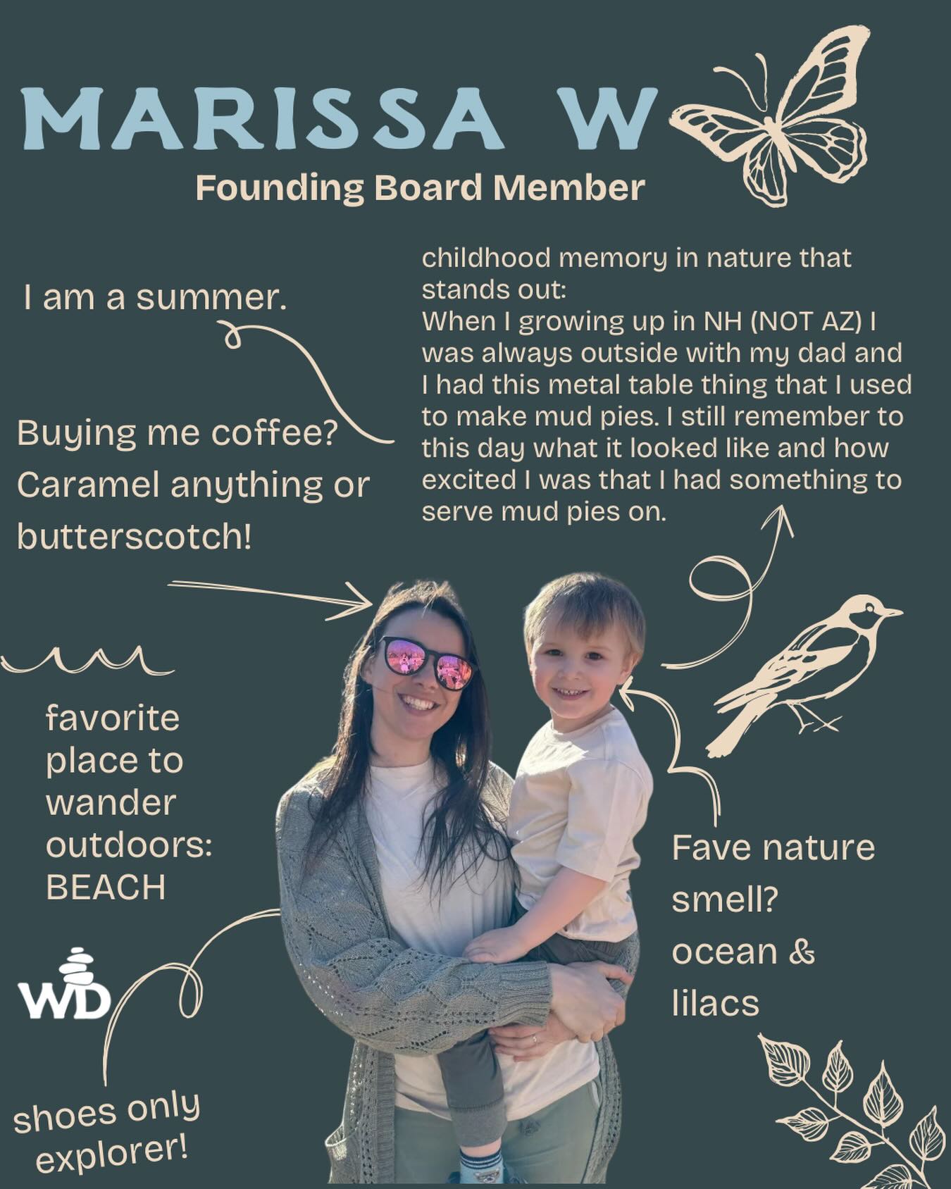 Meet our people Mondays!
Meet Marissa W! Another OG Willowdaler, day one, dear friend who has been with us since BEFORE we were Willowdale!
She has been one of our biggest supporters from the beginning, believing in our mission, vision and reassuring us that no dream is too big. Marissa is often the first person you will meet if you attend an event where she’s present; she is always making everyone, especially new friends, feel welcome and included.
Marissa has a quiet talent for art and creativity and her son is her biggest priority. She puts others before herself and she is one of the most selfless souls you will meet. We are so grateful to have her on our team.❤️
Want to buy Marissa a coffee? Venmo @willowdalenh with the note “☕️ for Marissa W,” and we will make sure she gets it!
#natureplay #willowdalenh #nhlife #allarewelcome #outdoorsall4
