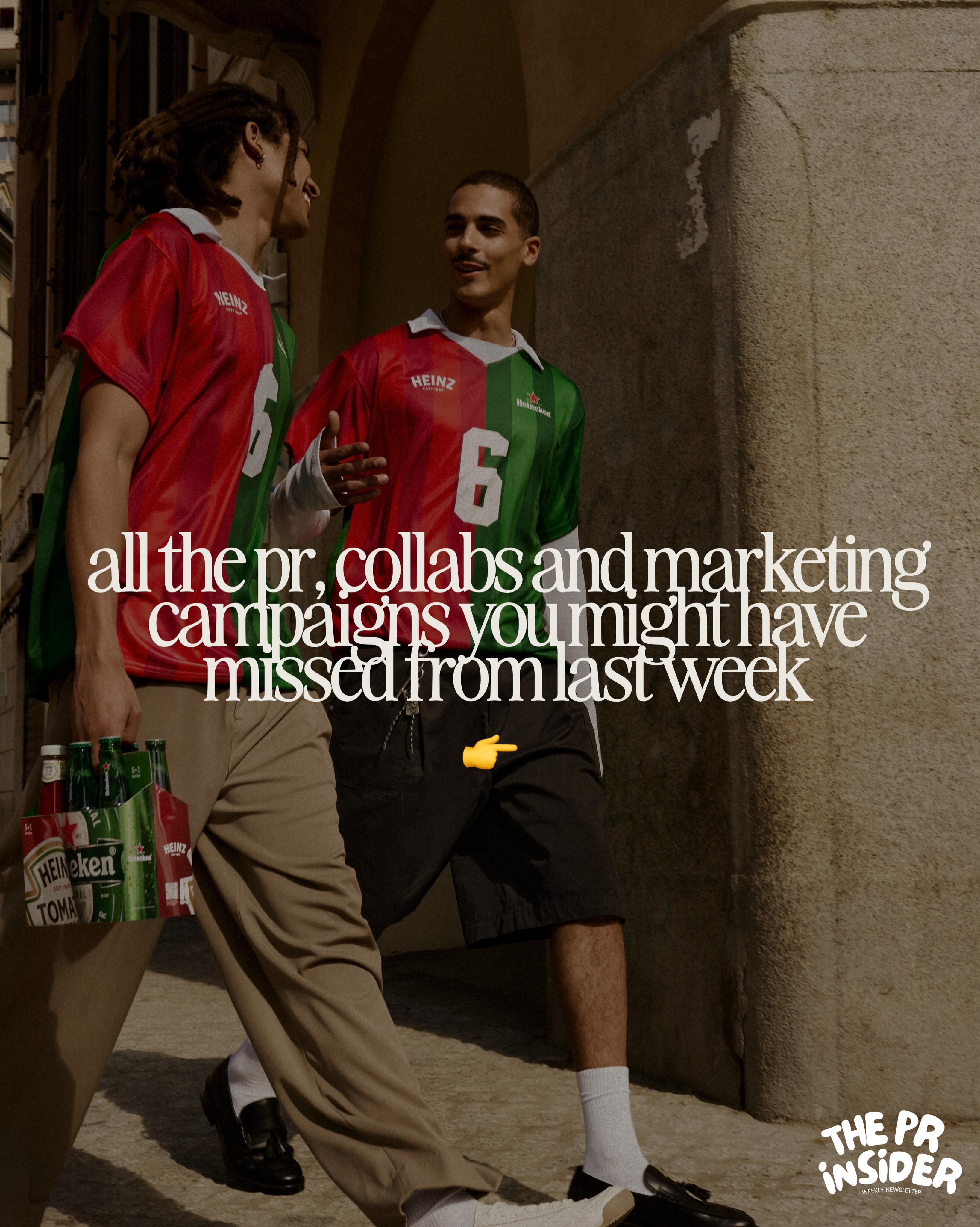 Here’s your weekly PR & Marketing Campaign round-up 👇
🍺 @heinz and @heineken launched their first-ever collaboration with a limited-edition six-pack featuring five beers and one bottle of ketchup
⚽ @ubereats recruited Gordon Ramsay to stop football fans missing World Cup matches while cooking at home
👖 @truereligion tapped @zaralarsson as the face of its Summer 2026 campaign
🥪 Panera Bread partnered with Jake Shane on a new ‘Pass That Panera’ meal deal
🇨🇴 J Balvin and @erewhon created a World Cup-inspired smoothie based on the colours of the Colombian flag, with proceeds supporting youth charities
🚗 @porsche transformed Buzz Lightyear, Woody and Jessie into custom Toy Story-themed 911 sports cars
🤠 Clove launched a Toy Story 5 footwear collection inspired by Buzz Lightyear, Woody, Jessie and the Aliens
🍺 @coorslight unveiled its giant 18-inch ‘Tallerboy’ that holds and insulates three beers at once
🕶️ Austin Butler fronted @saintlaurent’s new Fall 2026 menswear campaign
🧴 @aldiuk cast employee Dave as the star of a spoof luxury fragrance campaign for its £4.99 scents
⚽ @nycmayor launched affordable World Cup jerseys inspired by taxis, subways and iconic city culture
☀️ @alo unveiled its luxury Summer Atelier collection inspired by Mediterranean travel and European summer escapes
🧃 @ikeauk handed out free ‘Bin Juice’ made from surplus apples to spark conversations around food waste
💈 @viagogo opened a football-themed ‘World Cuts’ barber shop offering World Cup-inspired hairstyles
🎾 @stellaartois transformed a Paris rooftop into an immersive Roland-Garros Clay Bar experience
🛥️ @donjulio announced a 200-foot tequila yacht takeover in New York for the FIFA World Cup Final
🐶 LG Channels launched the first-ever World Pup tournament, featuring adoptable rescue puppies competing in a football-inspired competition
🩸 The @menstruationfoundationza printed blood-stained newspapers to highlight the reality of period poverty in South Africa
#worldcup #toystory5 #marketing #publicrelations #campaign