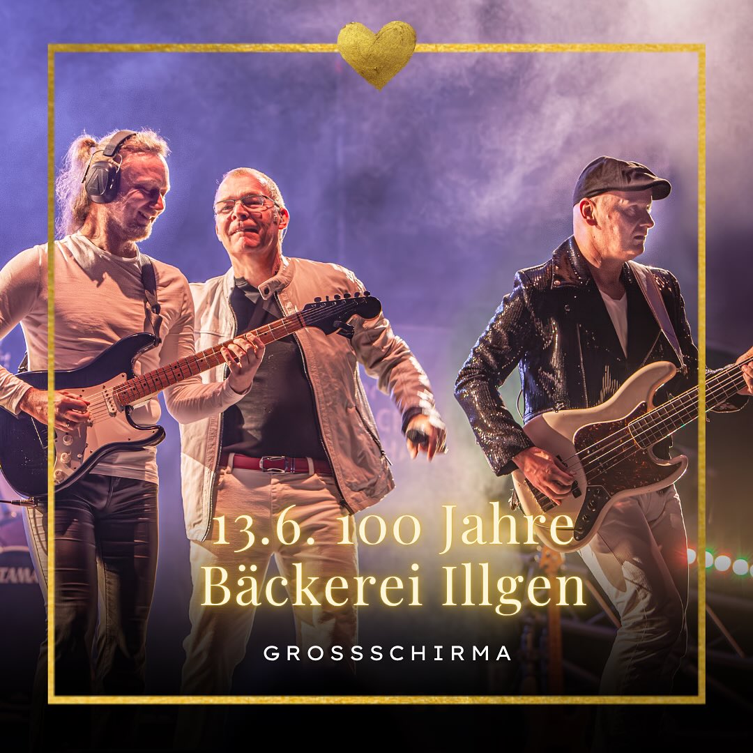 🥨🎉 100 Jahre Bäckerei Illgen 🎉🥨
Wir feiern ein Jahrhundert Handwerk, Tradition und Genuss!
📍 Großschirma
🗓 Samstag, 13. Juni
🕗 Beginn: 20:00 Uhr
Kommt vorbei und tanzt mit uns durch einen ganz besonderen Abend - zum 100-jährigen Jubiläum der Bäckerei Illgen. Wir freuen uns auf euch! 💜
#NightfeverBand #BäckereiIllgen #100Jahre #Großschirma #LiveMusik #Jubiläum #Party #PaviinAction