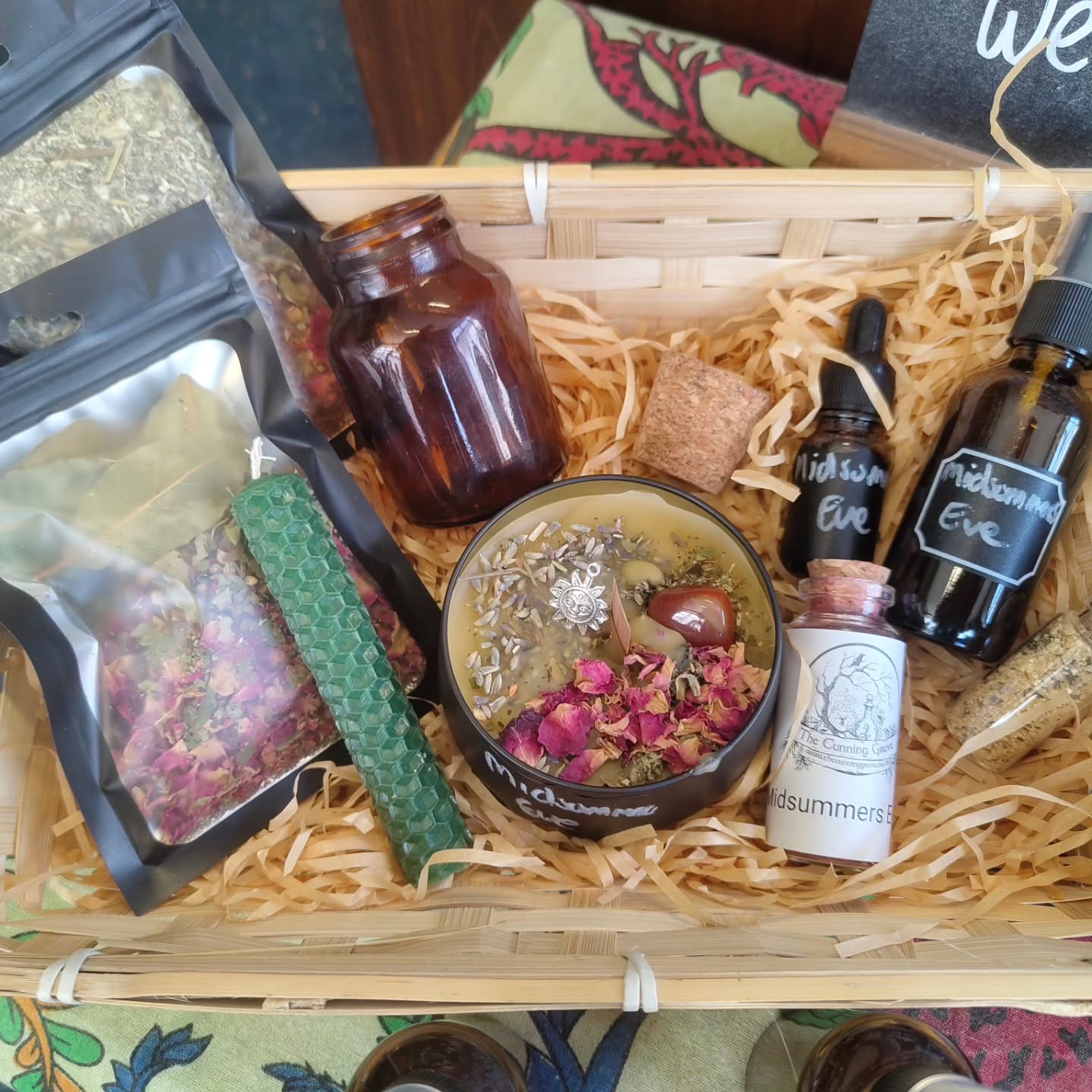 Good afternoon Wytches, it's another glorious Day here in Plymouth!!
Back at Yule we started crafting Seasonal Hampers, I stopped them by Imbolc, for no real reason other than I was exhausted!
They are back!!
With some slight differences!
We've reduced the size slightly of our seasonal Incense, so there's less wastage, we've got new packaging for both Incense and simmer Pots.
And we've removed the Wytches Ball and added a craft your own Charm Bottle; this one can be constructed on Midsummers Eve welcome the Fae, but also protect your home from unwanted shenanigans!
The Hamper comes with everything you need for a Magickal Midsummer!! £49.99
Complete with Ritual Candle, Incense, Oil, Room Mist, Midsummer Salt, Simmer Pot and Charm components (bottle, cork, Blend and Candle)
On sale now
See you all soon
Blessings of the Land Sea and the Sky ❤️❤️❤️❤️