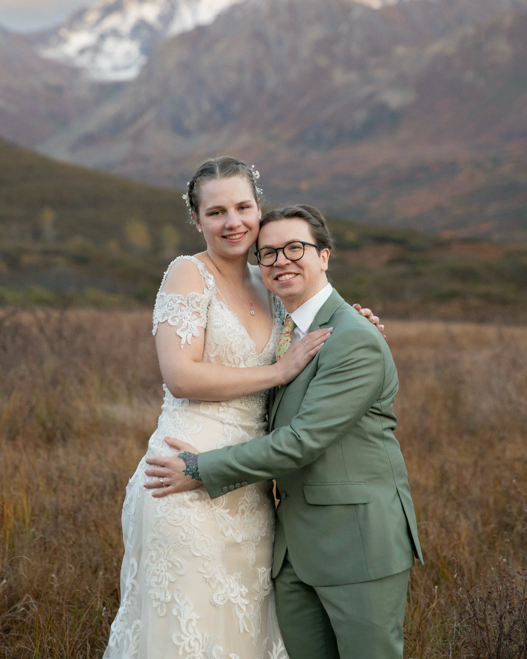 it’s mountain season 🙌🏻
Summer is here, our free time is gone, time to ride this wave of greenery and fun while we can!
I have a few sessions this summer of couples wanting a “do over” for wedding portraits and I think it’s a great idea! Getting all dressed up and heading out into the Alaskan landscape for some new portraits is an excellent way to have fun with them in a more relaxed environment and really get the images you envisioned!