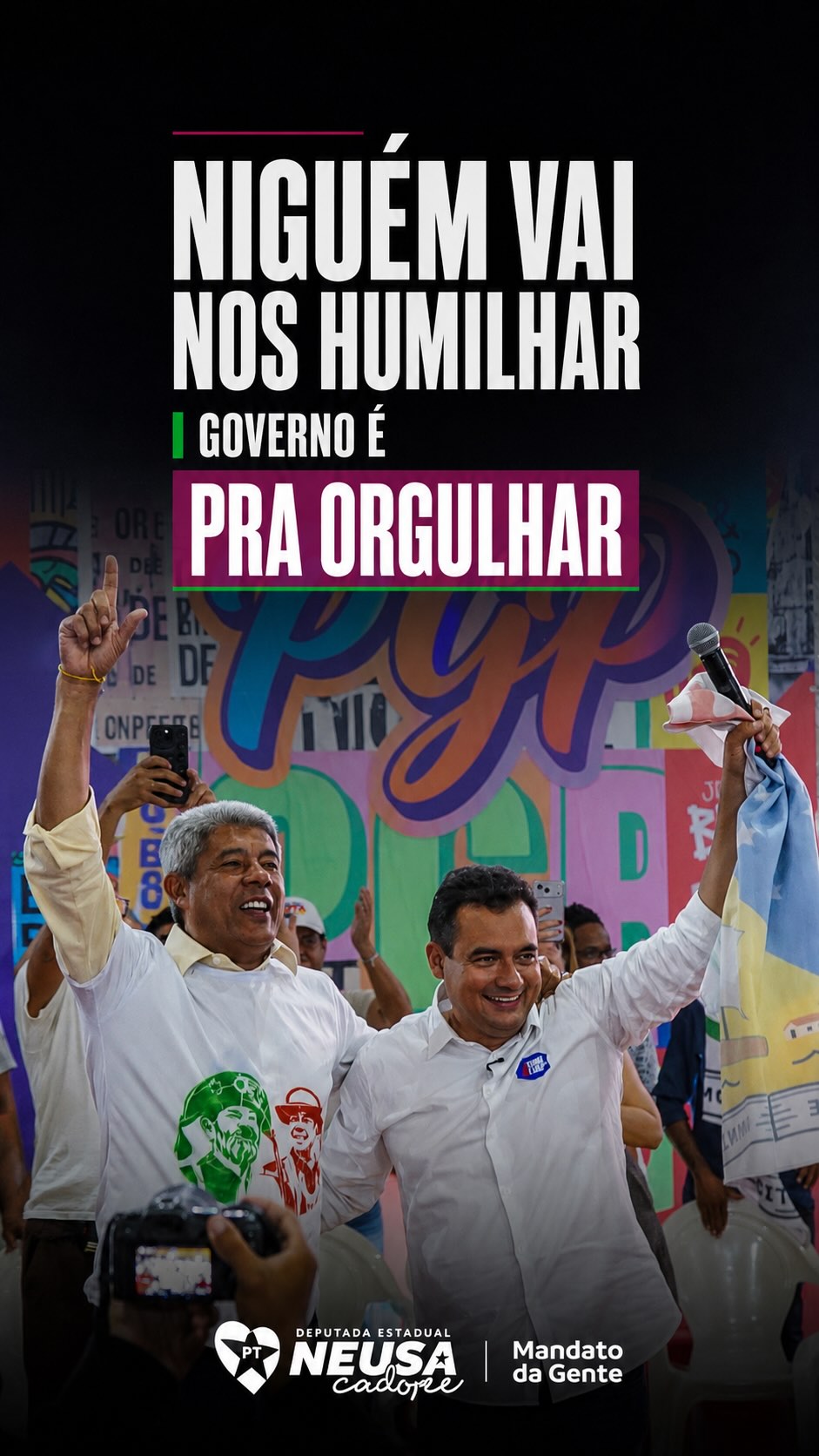 Foi lindo, foi lindo! ✨🔥
O Sertão do São Francisco mostrou hoje a força da juventude, da cultura e da educação. Um encontro cheio de energia, sonhos e esperança!
Com a força da juventude ninguém vai nos humilhar, porque governo é pra orgulhar! 💚✊
Seguimos construindo juntos o futuro da Bahia.
#MandatoDaGente #PGP2026 #Juazeiro #Juventude