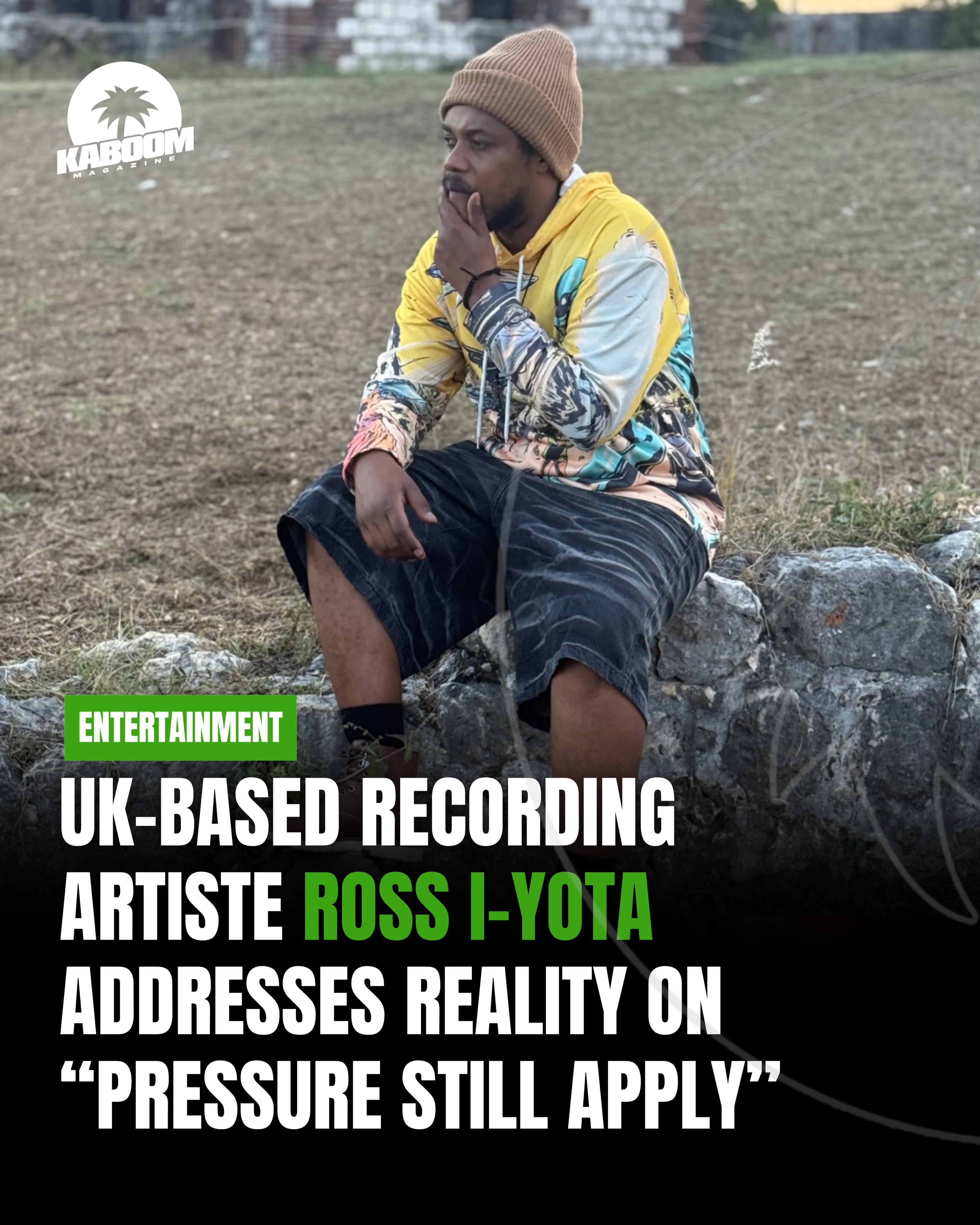 Jamaican-born, UK-based reggae and dancehall artiste Ross I-Yota returns with his powerful new single, “Pressure Still Apply,” set for release on June 18.
The track fuses authentic Jamaican roots reggae with futuristic cosmic vibrations, creating a sound that is both grounded and forward-thinking.
Inspired by personal experiences, spiritual consciousness, and the resilience of people facing everyday struggles, “Pressure Still Apply” delivers a strong message of perseverance, strength, and determination.
“Pressure never really stops, no matter where you are in life. But the song is about reminding people to stay focused, stay spiritual, and never give up when life gets hard,” Ross I-Yota shared.
More on Kaboommag.com 🗞