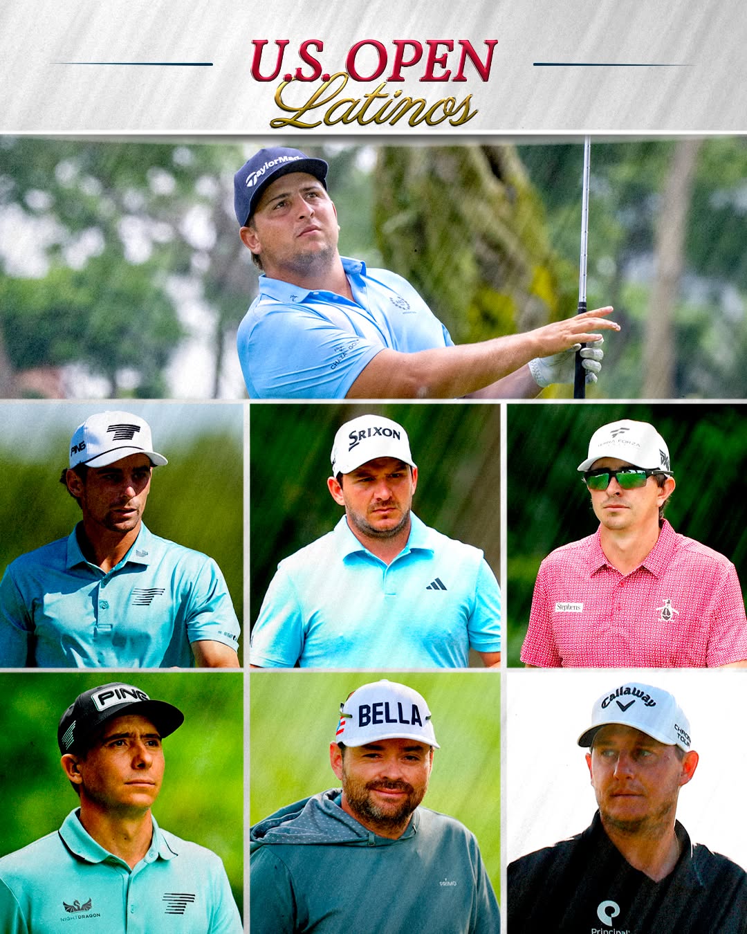 Latinoamérica vuelve a tener una destacada presencia en el U.S. Open 🏆, con siete jugadores de la región en el field, entre ellos cuatro protagonistas de la historia del @laac_golf.
Jugadores del LAAC:
🔹Mateo Pulcini 🇦🇷 (campeón 2026)
🔹Joaquín Niemann 🇨🇱 (campeón 2018)
🔹Alejandro Tosti 🇦🇷 (subcampeón 2015)
🔹Nicolás Echavarría 🇨🇴 (T8 en 2017)
Además estarán:
🔹Emiliano Grillo 🇦🇷
🔹Carlos Ortiz 🇲🇽
🔹Marcelo Rozo 🇨