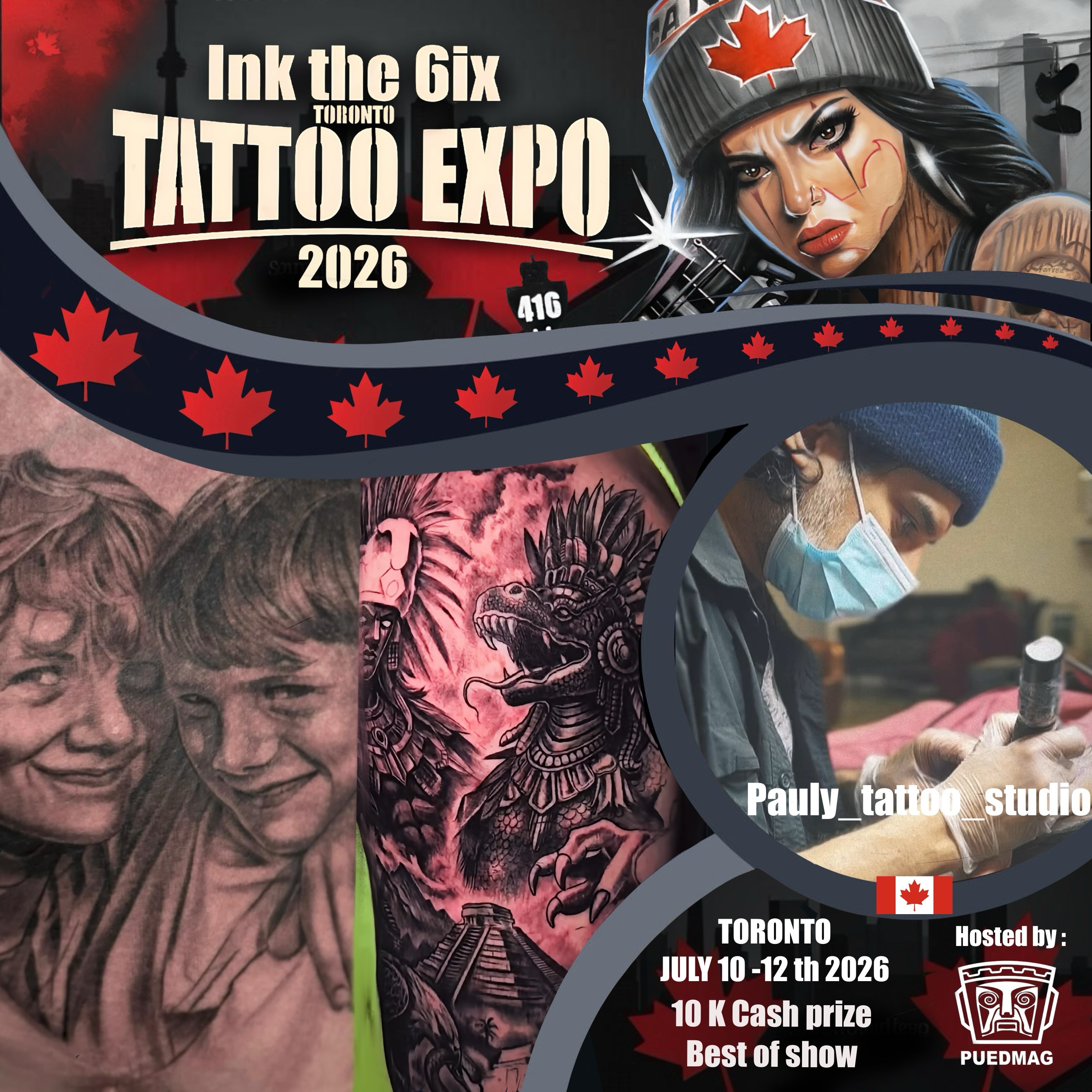 Welcome @pauly_tattoo_studio to the second edition of @inkthe6ixtorontotattooexpo, taking place July 10-12, 2026, at the Enercare Event Centre in Toronto!
Known for his incredible line work, @pauly_tattoo_studio brings precision, creativity, and a detail to every tattoo he creates.
If you’re looking to get a clean, detailed, and unforgettable tattoo, be sure to stop by his booth and say hello. To book an appointment, DM him directly.
We the North.
You either win with us or watch us win.