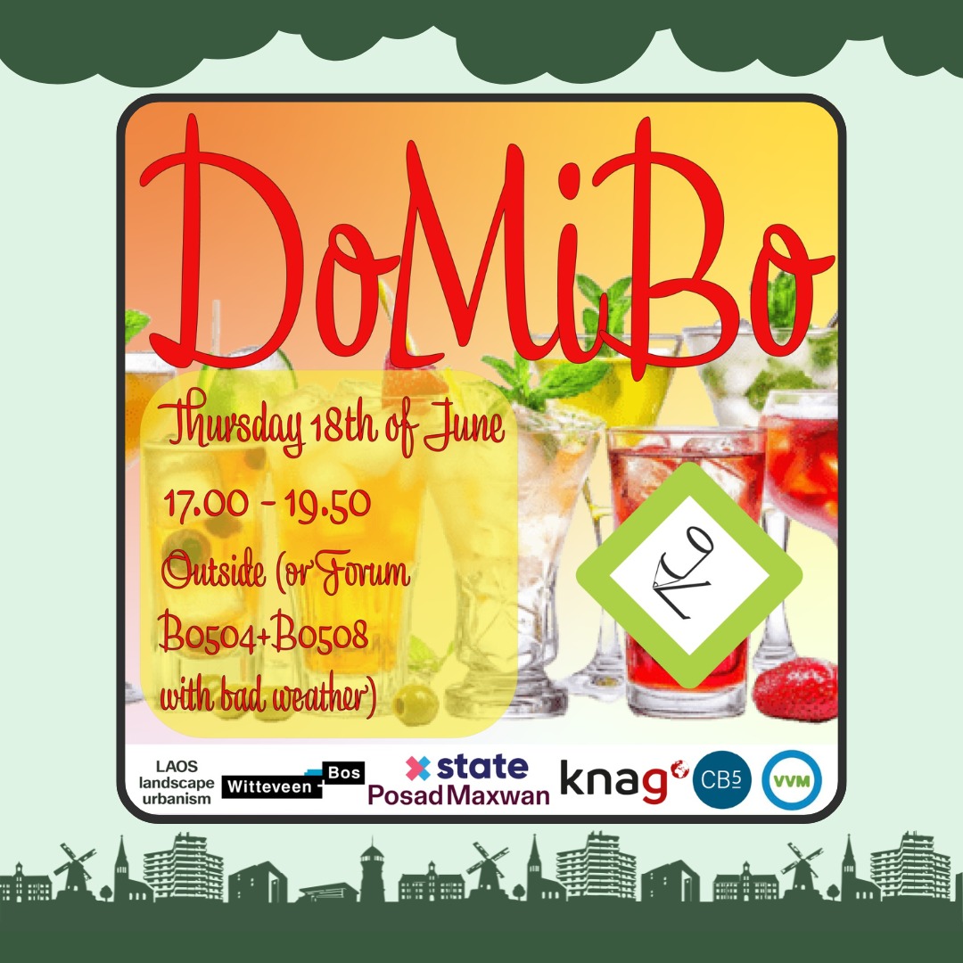 Do you want to get pre-drinks with your friends before the Summervibes Festival? 👉 Go to the very last DoMiBo this Thursday! 🪇🎉
We have (almost) unlimited food and drinks, since we will be clearing out our entire Hok inventory!! 🍻🍷🍿 So, use this last Genius-activity to have fun with your friends before saying goodbye for the summer break! ☀️
The DoMiBo will be from 17:00-19:50 and if the weather stays great it will be outside Forum, exact location will follow (otherwise it is in Forum B0504+B0508).