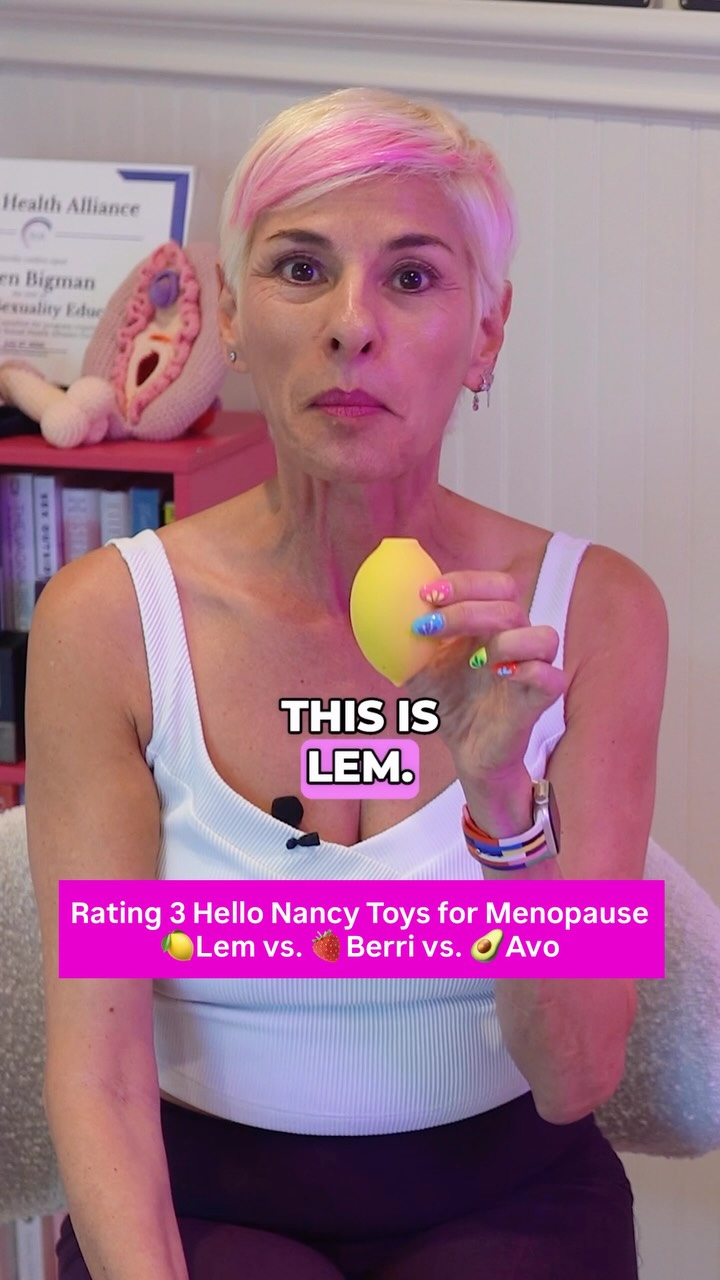 Let’s talk about something nobody talks about enough — pleasure in midlife.
In Episode 180, I tested three @hellonancy_official pleasure devices, and the differences actually matter.
Lem uses air pulse technology — rhythmic waves of air that stimulate without direct friction. It has 12 intensity settings, which is important because sensitivity in midlife varies wildly. The slightly larger mouth opening makes it easier to position, and the soft silicone and lightweight design are a genuine plus — especially if you’re dealing with arthritic hands, wrist fatigue, or reduced grip strength. For women experiencing decreased sensitivity, it can help awaken nerve endings without overstimulating fragile tissue.
Berri is smaller and more targeted. The precision of the mouth opening means concentrated stimulation — great if broader suction feels too diffused or if you need stronger, more focused sensation. Menopause arousal often takes longer because blood flow response slows. A focused toy like Berri can actually shorten that ramp-up period. It’s also discreet and visually non-threatening, which makes it easier to introduce into partner intimacy.
Want to hear about Avo? Listen to the full episode — I Tested 3 Hello Nancy Pleasure Devices (Lem, Berri & Avo) — Here’s What I Found — linked in bio.
Midlife s*xuality deserves real, honest conversation. And the right tools can genuinely make a difference.
🍋 Use code TABOO25 for 25% off Lem, Avo, and Berry with link: https://hellonancy.com/discount/TABOO25