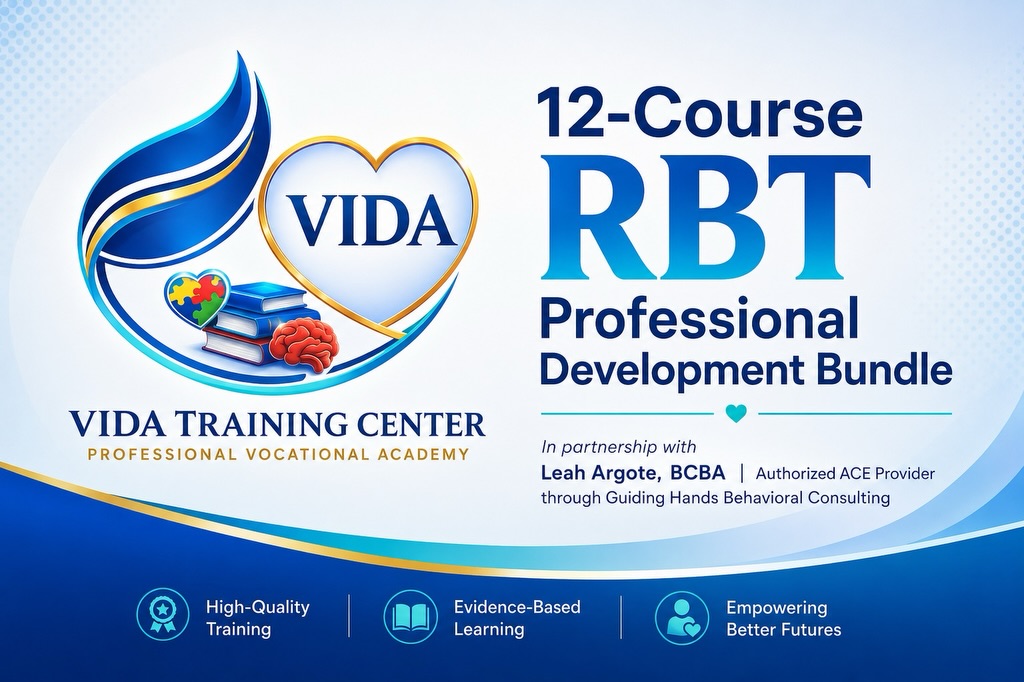 🤔 Are you an RBT wondering if you need PDUs?
If your RBT certification is up for renewal, you’ll need to complete the BACB’s new Professional Development Unit (PDU) requirements.
📚 RBTs are required to earn 12 PDUs every 2 years to maintain certification.
Not sure when your renewal date is? Check your BACB account and start earning your PDUs early so you’re not rushing at the last minute!
✨ The good news? VIDA Training Center has made it easy.
Our PDU Bundle includes all 12 required PDUs in one convenient package so you can complete your requirements in one place.
✅ All 12 PDUs Included
✅ Self-Paced Courses
✅ Instant Access
✅ Stay Renewal Ready
Don’t wait until renewal time—get ahead and complete your PDUs today!
#RBT #BACB #PDUs #RBTRenewal #ABATraining VIDATrainingCenter BehaviorTechnician