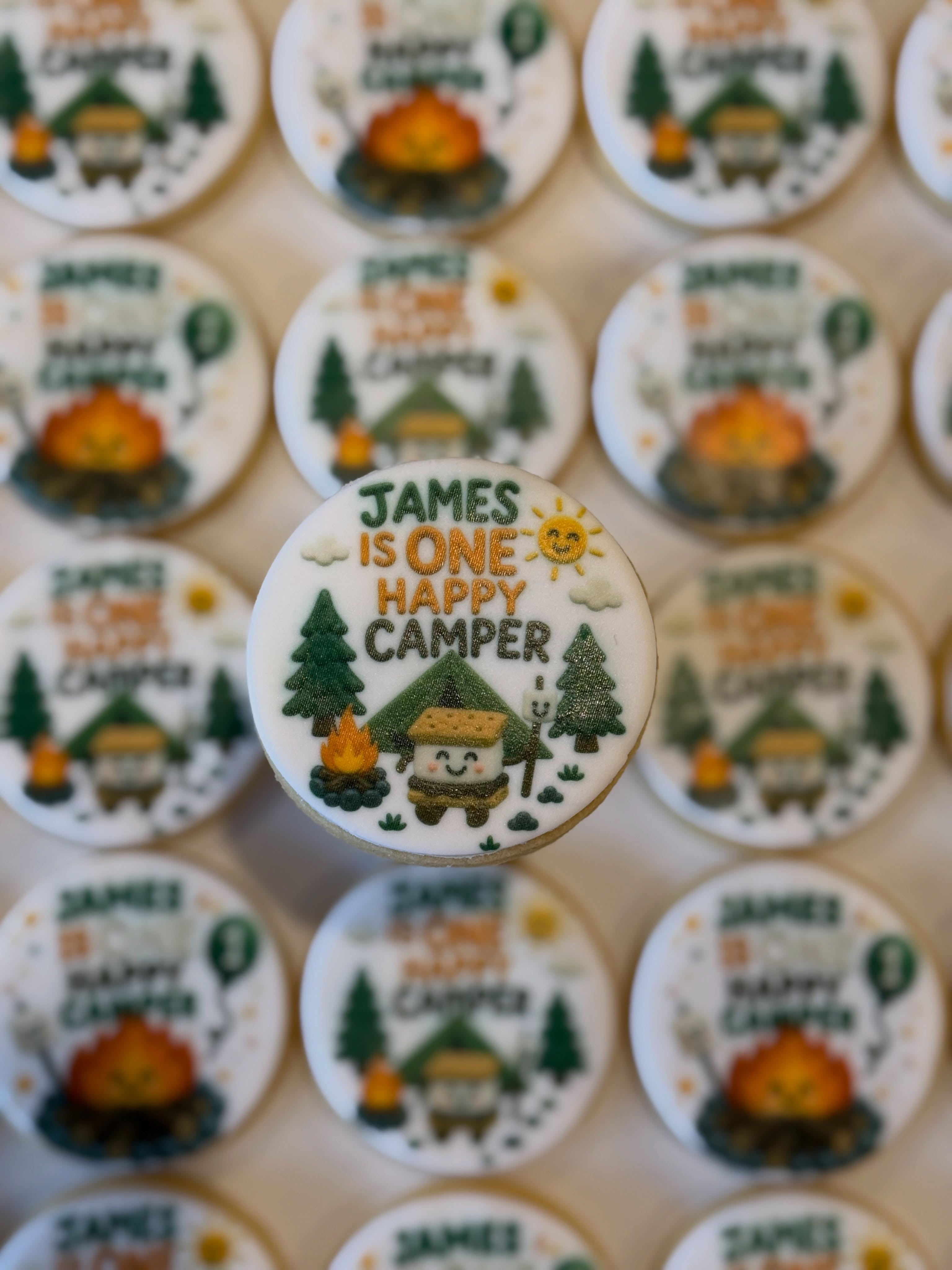 Celebrating James One Happy Camper Birthday
Image supplied by Client and printed on Eddie