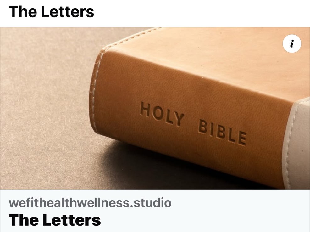 The Letters
https://www.wefithealthwellness.studio/post/the-letters