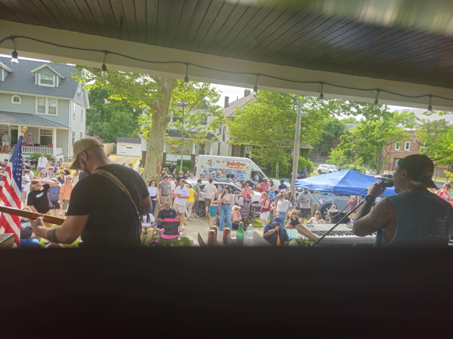 We had the BEST time at @larchmereporchfest this last weekend. Thank you to everyone who came out and kept the energy going and made it great! So many friends, family and strangers showing support!
Big shout out to @tydadrumguy for filling in on drums. We couldn’t have done it without ya!
Special thanks to our hosts Mike and Edie Benz for being awesome and opening their home to us.
Between people dancing, a drone camera, a guitar breaking (on purpose?)and wonderful weather, it was truly an unforgettable day!