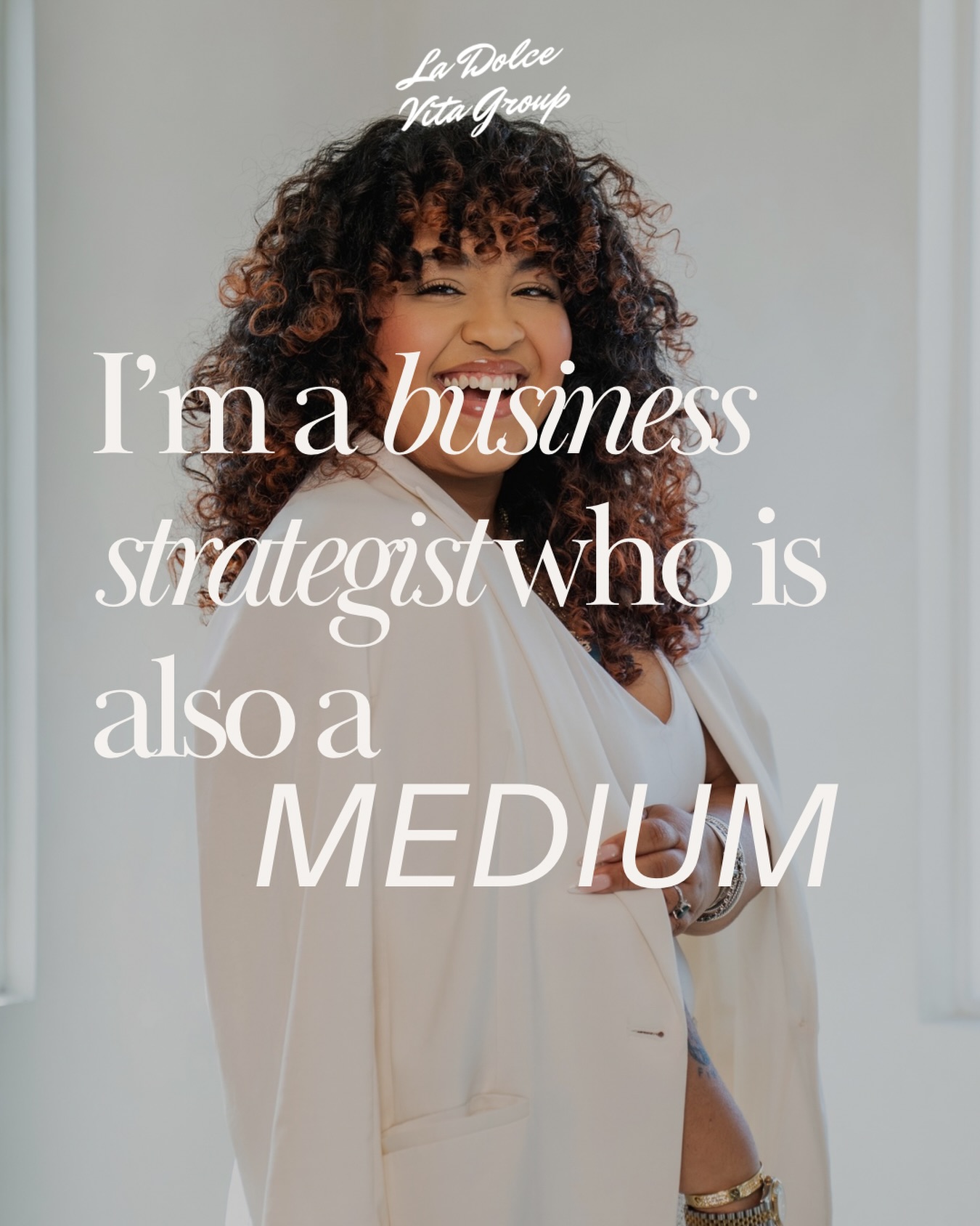 I’m a business strategist who is also a medium. I’m clairvoyant. I’m clairaudioent. And my work is guided by God. I use these gifts to help founders build grounded businesses rooted in purpose—not fear. This means when I work with you, I tell you hard truths: Your strategy is broken. Your back end is weak. Your
offers aren’t positioned right. Your visibility is scattered. But I ALSO tell you the deeper truths. The blocks keeping you stuck. The patterns from your past. The wounds
still running your business. The ways you’re still operating from small, from fear, from survival. Whether it’s childhood wounds, maternal energy imprints, inherited
beliefs about money, or energetic patterns you can’t name but you feel—I see them. I read them. And I help you clear them. I don’t choose between strategic feedback
and intuitive guidance. I give you both. Because building aligned requires both. The strategy AND the energy work. Together. That’s the blended approach. That’s how
founders build from groundedness…