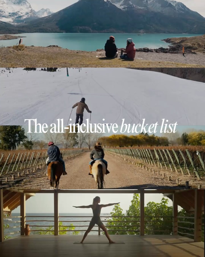 Forget what you think you know. These four properties are all “all-inclusive” and they have absolutely nothing in common with a crowded poolside buffet.
🏔️ Explora Torres del Paine — 40+ guided expeditions in Patagonia, fully included @exploratravel
🦅 Awasi Patagonia — your own private guide + 4x4 for the entire stay @awasimendoza
⛷️ Club Med Val Thorens — lift passes, ski lessons, open bar, French Alps @clubmedalpes
🌿 La Donaira — 9 rooms, 1,700 acres of Andalusia, biodynamic farm, zero transactions @ladonaira_lusitanos