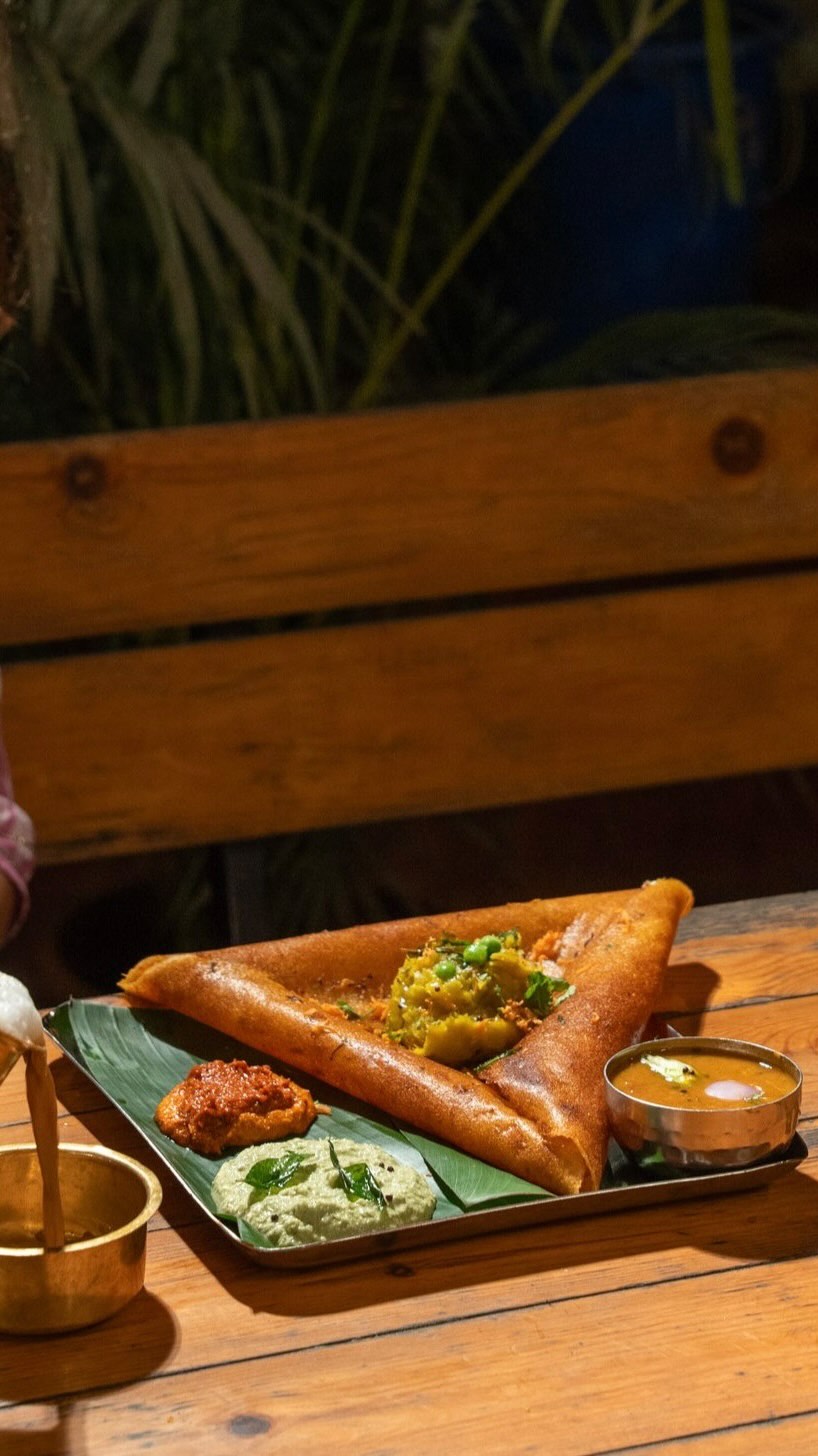 Golden, crisp and finished with a generous drizzle of ghee. Simple ingredients, timeless flavours, and a reminder that classics are classics for a reason.
( Upsouth, South Indian, Ghee Masala Dosa, South Indian Dosa, Dosa, Pune, Guwahati, Ghee, South Indian food)