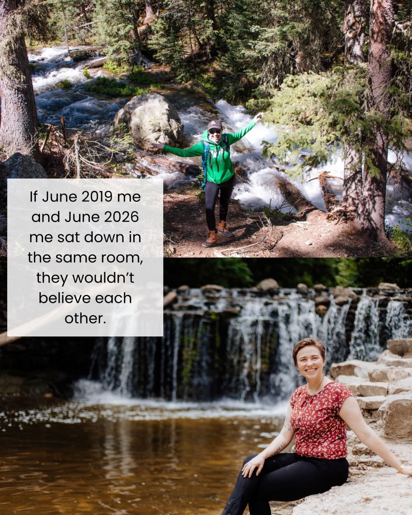 Well, 2019 wouldn’t believe 2026. But 2026 would know exactly what it took to get her here.
Deconstruction. Divorce. Coming out. Marrying my wife. Blended families. Chosen families. And all the many adventures in between.
What a wonderful transformation that was absolutely worth it and I am so proud of.
So tell me, what are some of the biggest changes from 2019 to 2026 for you?
#thenandnow #dallasphotographers #richardsonphotographer #garlandphotographer #planophotographer