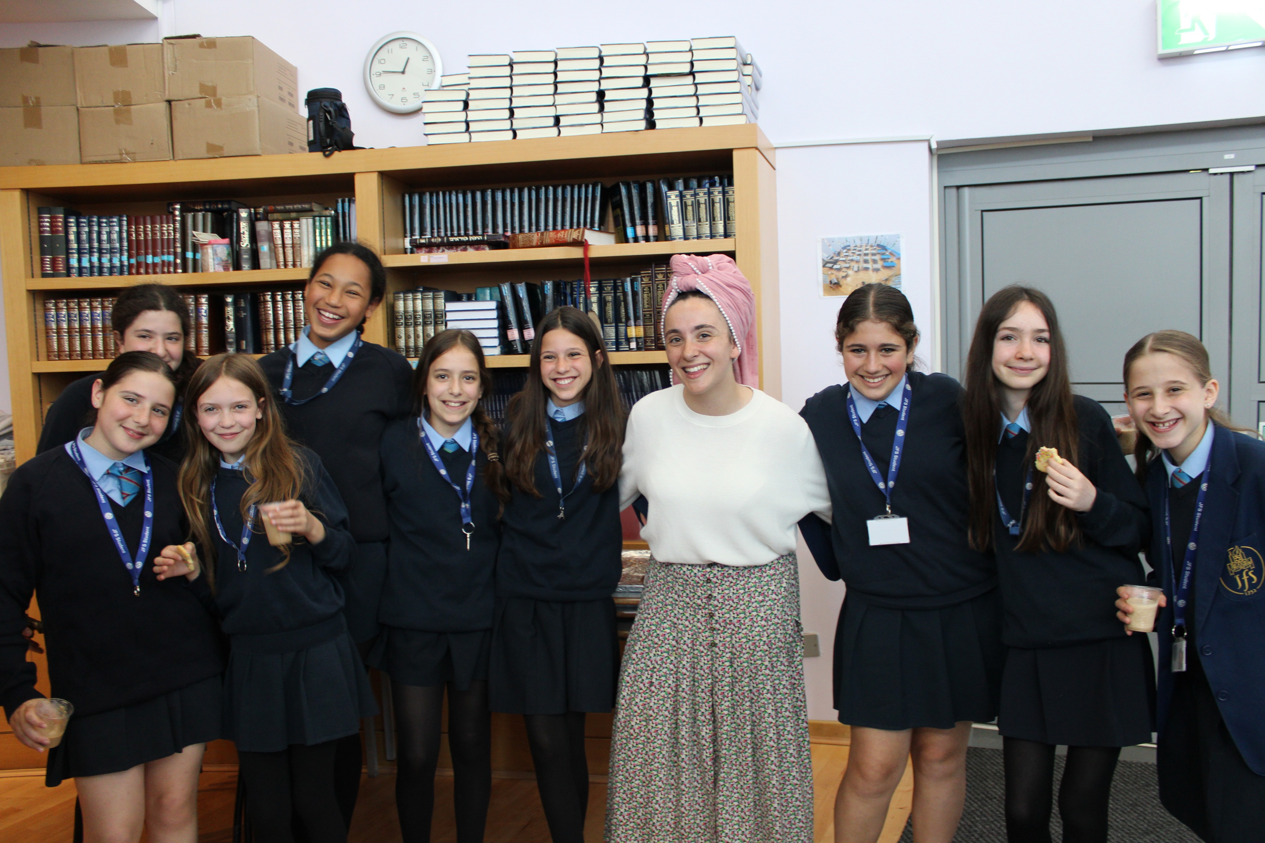 Students from across the school came together once again for a beautiful Women’s Hallel to mark Rosh Chodesh Tammuz. Through uplifting tefillah and heartfelt song, the atmosphere was one of connection, unity, and inspiration, building on the energy of last month's gathering.
We were also delighted to welcome Sophia Goldman, Youth Director at Mill Hill, and Channi Weiniger, Youth Director at Kinloss, who joined us for the morning and helped make the experience even more meaningful for our students.
As we begin the month of Tammuz, we take this opportunity to reflect on the year so far and appreciate the strength of our community. We look forward to ending the year with continued growth, meaningful experiences, and many more moments of learning and connection together.