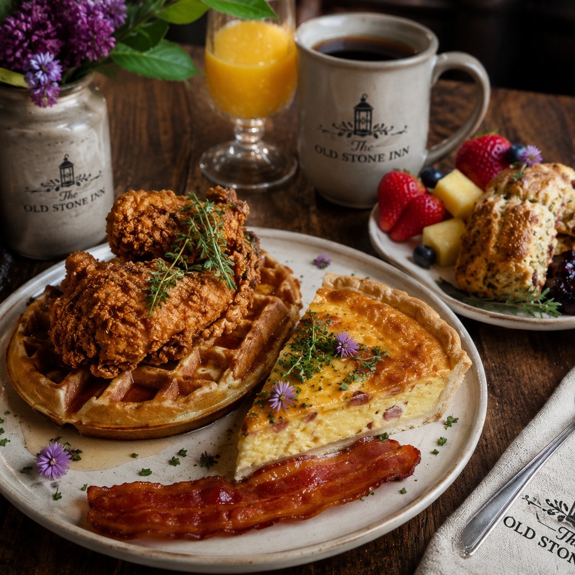 🍗🥓 FATHER'S DAY BRUNCH 🥓🍗
If your Father's Day plan involves a last-minute gas station card and a pair of gloves, you can do better.
This Sunday at The Old Stone Inn we're rolling out a brunch menu built specifically for dads, grandpas, stepdads, bonus dads and anyone who firmly believes bacon is its own food group.
✨ Fried Chicken & Waffles
✨ A quiche that looked ordinary eggs in the eye and said, "Step up with the big boys."
✨ Stoughton Fine Foods bacon
✨ Fresh fruit
✨ Fresh baked savoury scones loaded with aged white cheddar, bacon & chive flowers, served with blueberry compote
✨ Artisan coffee
✨ Brunch cocktails & loaded Caesars
Great food, good company and a Sunday morning worth getting out of bed for.
📍 The Old Stone Inn
📅 This Sunday
🎟 Tickets available on the trusty website: www.oldstoneinn.ca/event-list
#OldStoneInn #FathersDayBrunch #Estevan #BrunchGoals #ChickenAndWaffles #SupportLocalSK #SaskatchewanEats #FarmToTable #FoodWorthTravellingFor #BaconMakesEverythingBetter