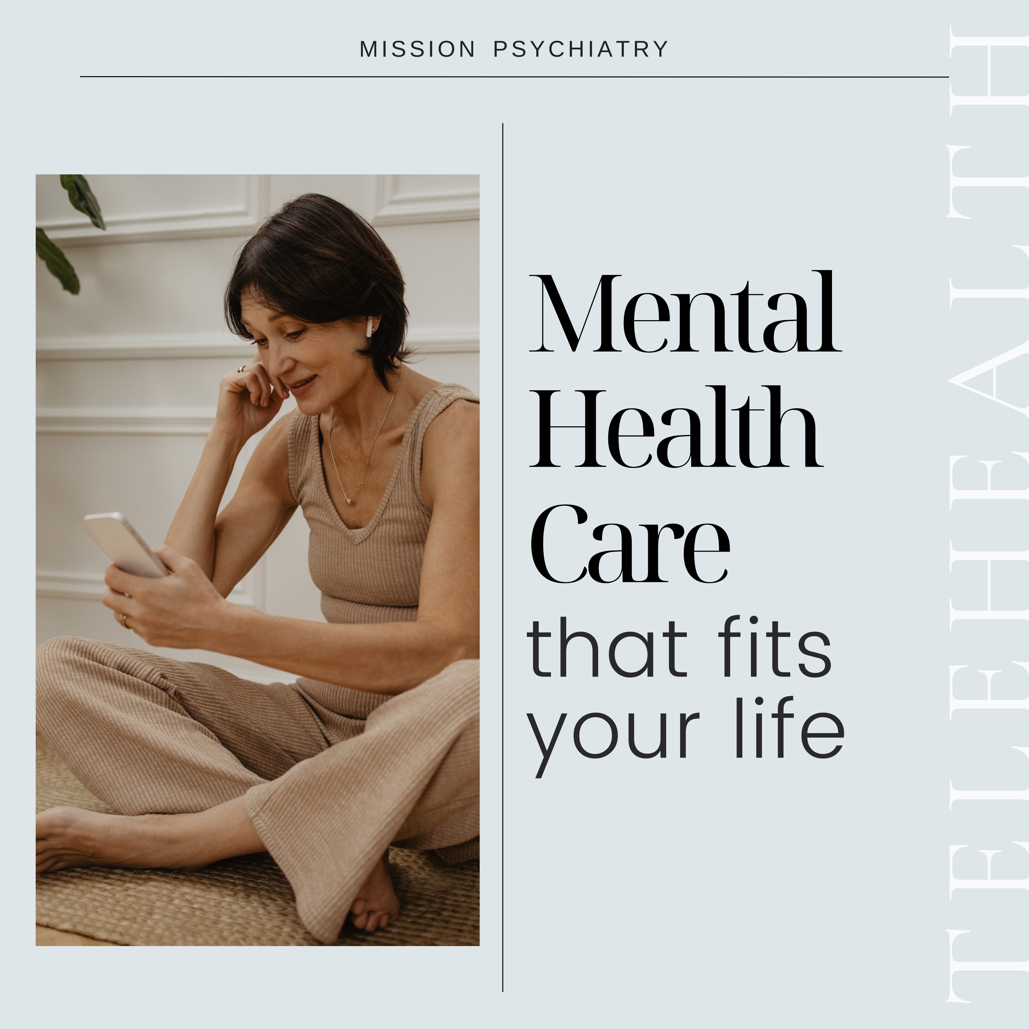 Life gets busy, and getting the mental health care you need shouldn't add more stress to your day. With our secure telehealth appointments, you can meet with your provider from the comfort of your home, office, or any private location. Simply log into your MYIO patient portal, click your scheduled appointment, and join your session with just a few taps. Convenient, confidential, and accessible, telehealth makes it easier than ever to prioritize your mental health and stay connected to your care.