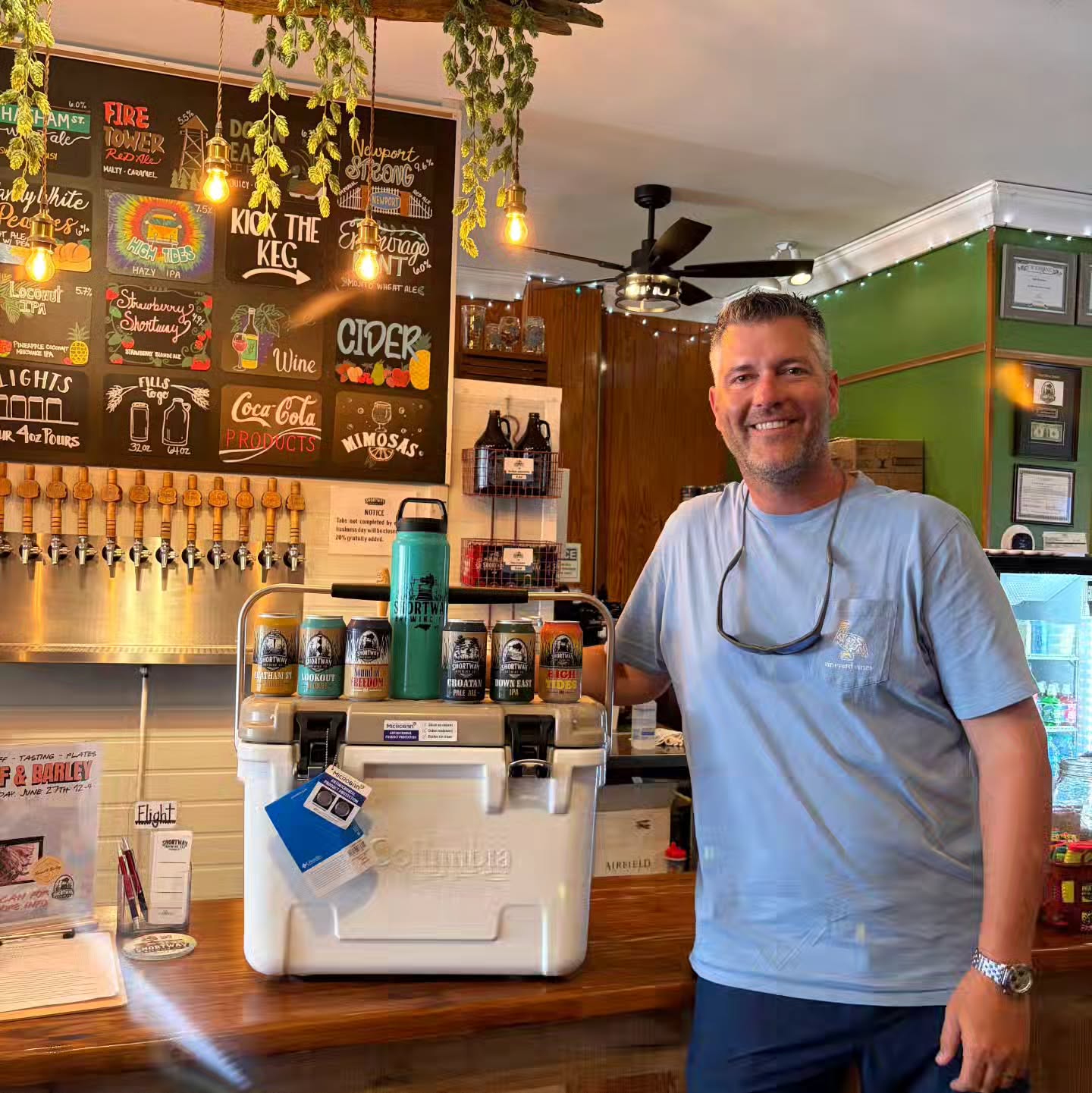 Congrats to the winner of our raffle with Columbia PFG that took place at EJW during Big Rock week! #shortwaybrewing