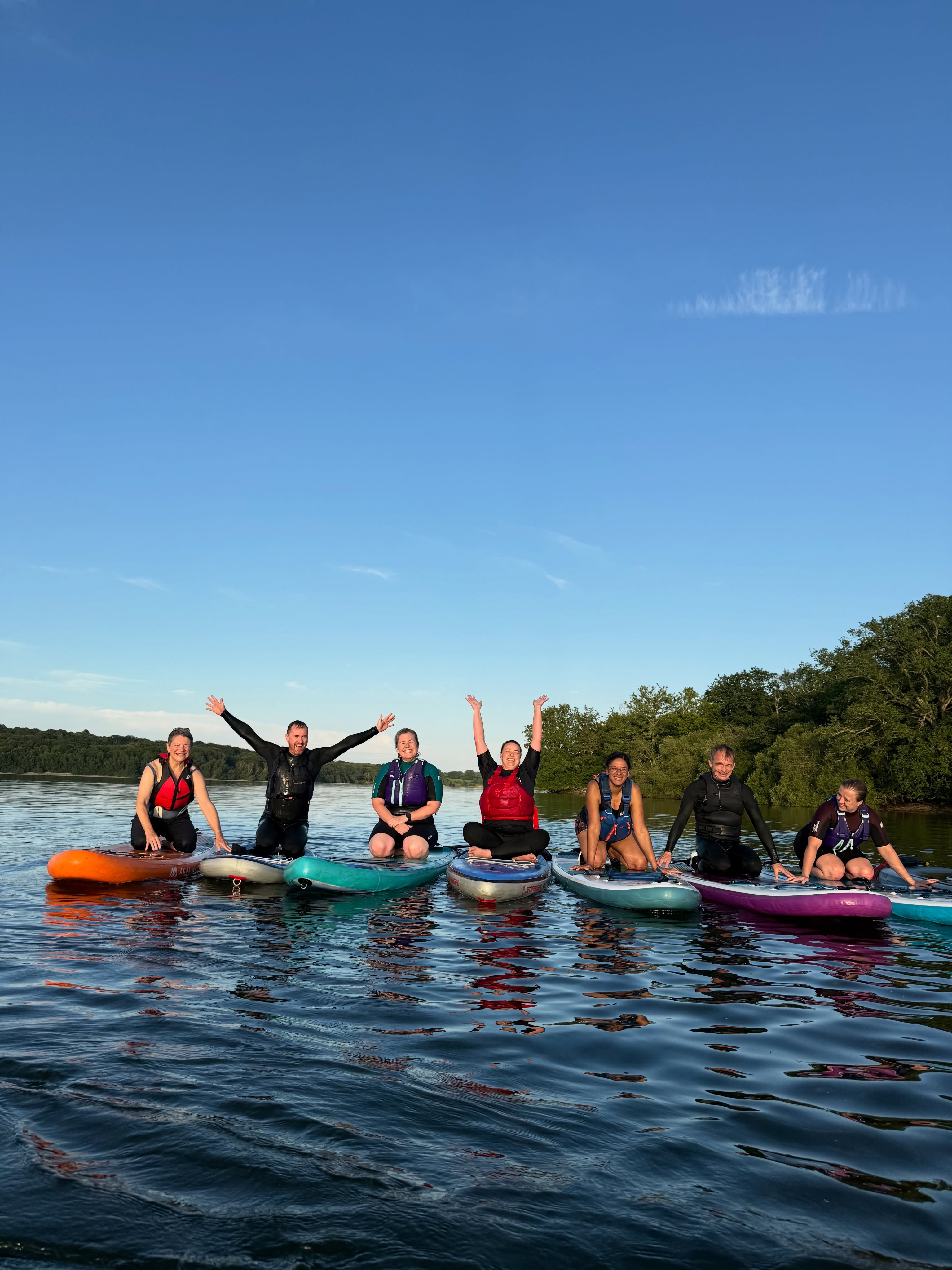 Obsessed with last night! SUP & Splash Social - we well and truly put the ‘water’ in ‘watersport’, in lovely clean waters!
My goodness, you guys were absolutely BRILLIANT at getting involved, giving it a good go, and having a bunch of laughs at the same time.
It wasn’t about nailing every move, quite the opposite, it was about being brave enough to lean into having fun, being silly and knowing if it all went a bit wrong, you’d have a safe landing into the water 🥰. That’s our vibe - we don’t do egos here.
THANK YOU to @tracyfinlon @trishmac62 @lauriejones1 @silong79 @emzk12 @eleanor_xx_24 Natascha, @throwerphil @xana.saraiva Debbie, @joelle.mullett, you guys ROCKED!
And to @simmonebristow for bringing the Paddle Cabin Crew fun 🤩
See you in 2 weeks for the next one - SUP & Quiz Night!