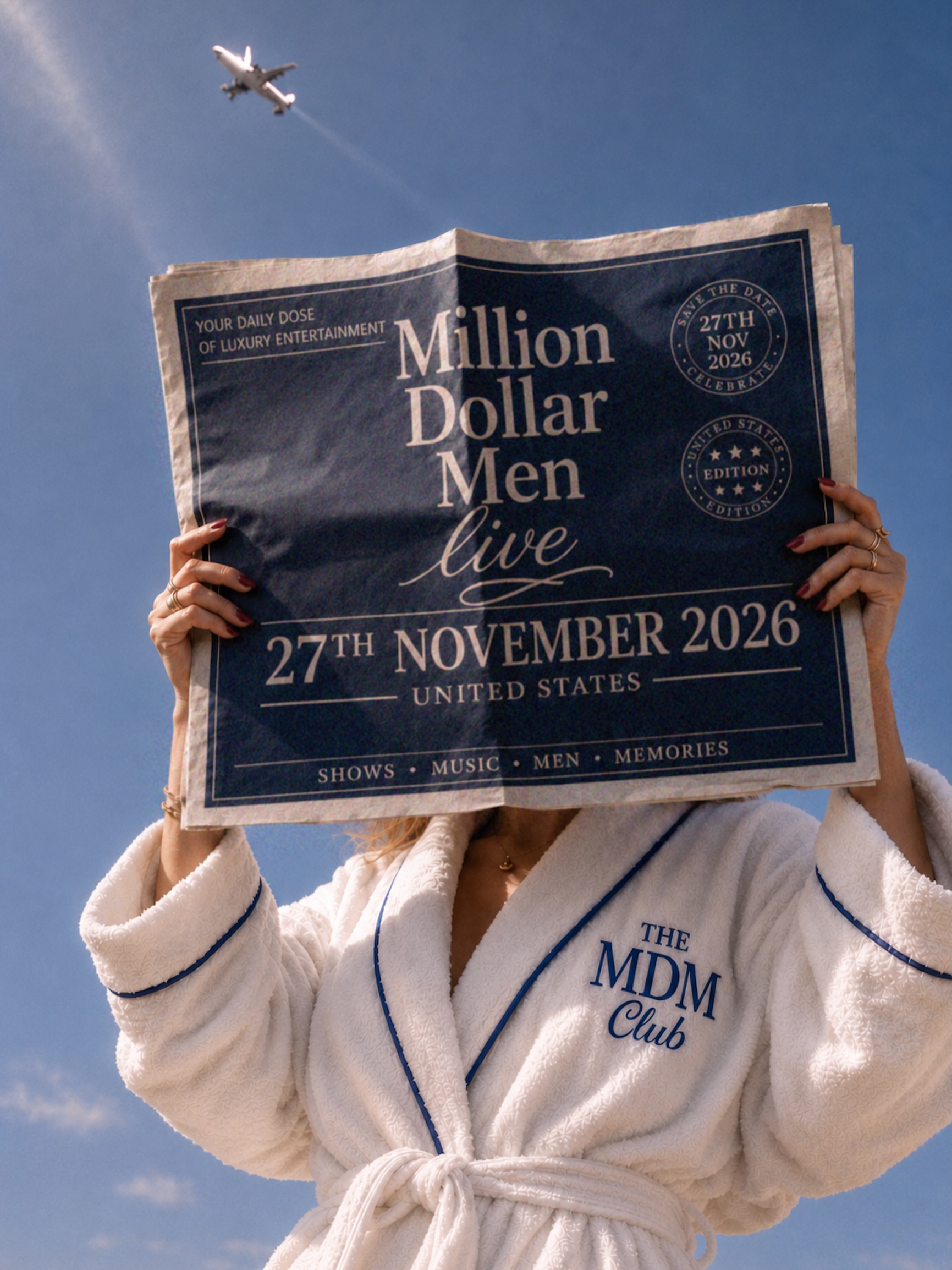šļø EXTRA. EXTRA.
Million Dollar Men is officially heading to the United States.
27 November 2026.
Save the date.
More dates to be announced.
Stay tunedā¦
šŗšø