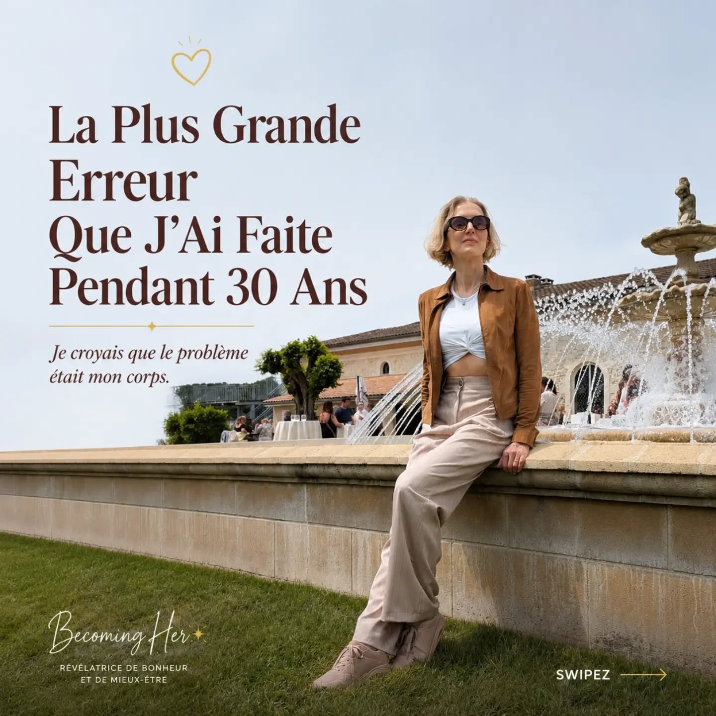 💛 Pendant des années, j'ai cru que le bonheur m'attendait quelque part dans le futur. Quand j'aurais perdu du poids. Quand j'aurais davantage confiance en moi. Quand ma carrière aurait atteint un certain niveau. Quand ma vie ressemblerait enfin à ce que j'imaginais. Je pensais que je serais heureuse lorsque je serais enfin devenue la version de moi-même que je poursuivais depuis si longtemps.
Mais avec le recul, j'ai réalisé quelque chose d'essentiel. Le bonheur ne se trouvait pas de l'autre côté de moi-même. Il commençait lorsque j'ai cessé de croire que je devais devenir quelqu'un d'autre pour mériter d'être heureuse
. ✨ Becoming Her n'est pas devenir une autre femme. C'est apprendre à avancer avec ce que nous avons vécu. À transformer nos blessures en sagesse. Nos défis en force. Et nos épreuves en expérience.
💬 Avez-vous déjà poursuivi une version idéalisée de vous-même en pensant que le bonheur vous attendait de l'autre côté ? Je serais heureuse de vous lire. 💛
#BecomingHer #TransformationPersonnelle #ConfianceEnSoi