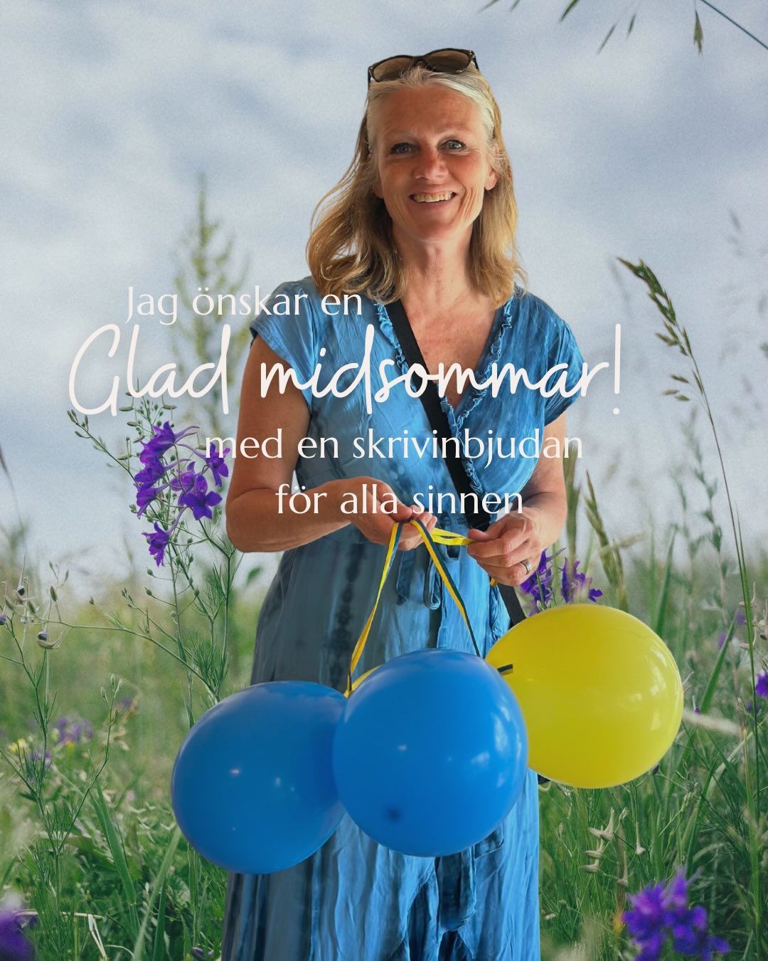 Midsommar var ofta en jobbig dag som ofrivilligt barnlös. Alla glada barn som dansade runt midsommarstången gjorde sorgen över det jag saknade så påtaglig.
Men jag har också ljuva midsommarminnen från min egen barndom, och skapar nu nya med familjen.
Oavsett hur du firar, eller inte firar, så önskar jag dig en fin midsommarafton - och bjuder in till en stunds reflektion med block och penna. En ostörd stund i naturen, där alla sinnen får vara med.
Glad midsommar! 🌸🇸🇪
#expressivtskrivande #skrivövning #midsommarmindfulness #reflekterandeskrivande