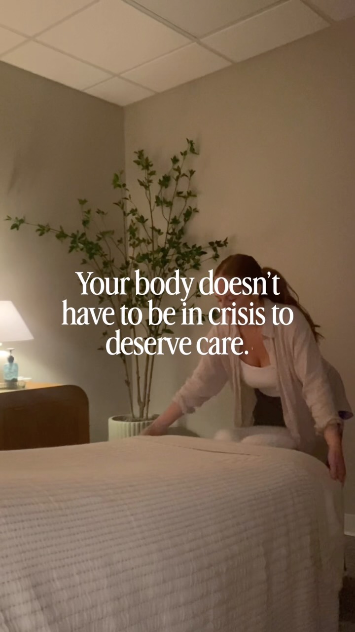 A lot of people wait until they’re in severe pain to book a massage, but massage therapy can also be a powerful way to support your nervous system and overall wellness before the body reaches that point.
Massage therapy can help:
• Calm muscle tension and stress patterns
• Support nervous system regulation
• Improve sleep and recovery
• Increase body awareness
• Encourage relaxation and a sense of safety in the body
At our office, we believe healing happens best when the body feels supported as a whole. Massage therapy works alongside neurologically-based chiropractic care to help the body slow down, regulate, and function more efficiently.
Whether you’re looking for relief from tension, support during stressful seasons, or intentional time to reconnect with your body, massage therapy is about more than just fixing pain.. it’s about creating space for healing and restoration.
One of my favorite parts of this work is helping people feel more grounded, cared for, and connected to their bodies again 🤍
If you’ve been thinking about booking a massage, this is your reminder that caring for yourself matters too ✨
Book now at the link in our bio!