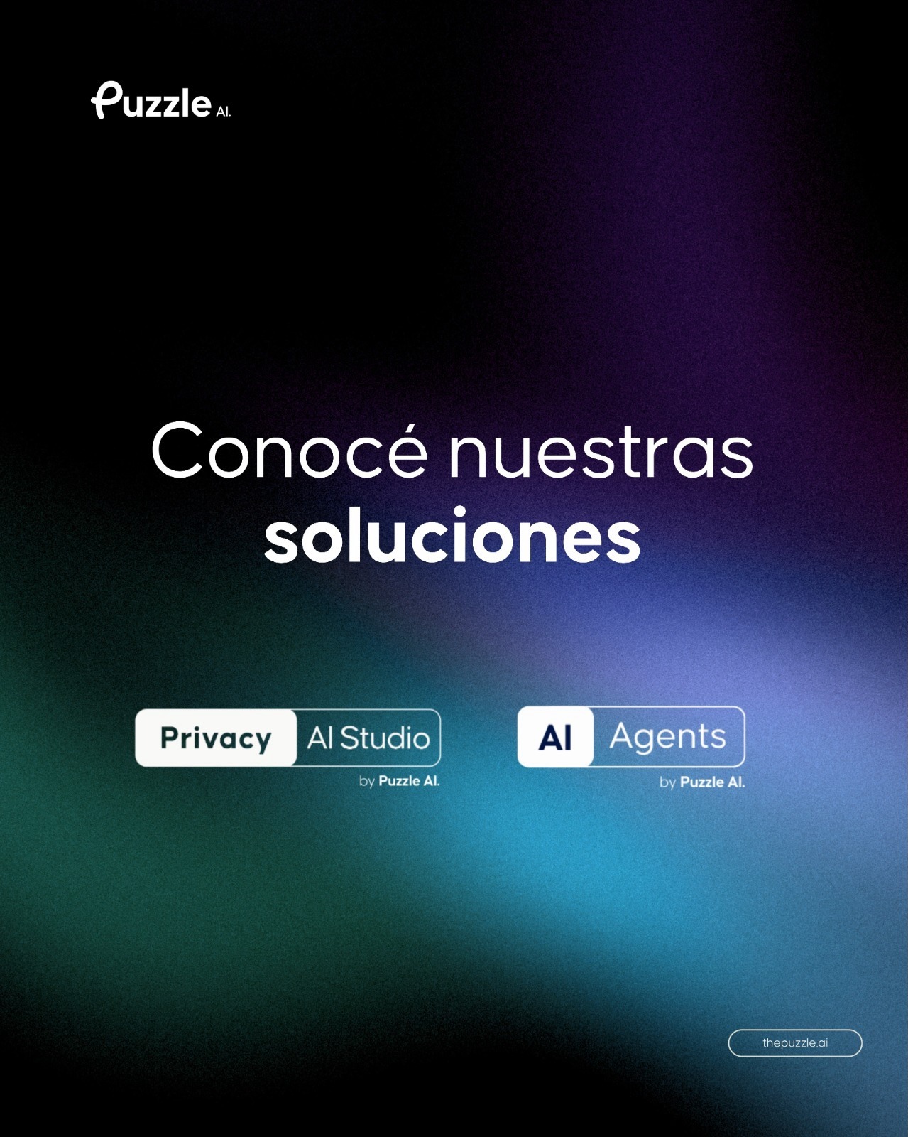 ➡️ Conocé nuestras soluciones 🚀
En Puzzle AI desarrollamos soluciones para ayudar a organizaciones a trabajar de forma más eficiente y segura.
🔐 Privacy AI Studio
🤖 AI Agents
Dos herramientas pensadas para agilizar procesos, optimizar tareas y proteger la información confidencial.
📲 Conocé más en thepuzzle.ai
#PuzzleAI #AI #ArtificialIntelligence #Innovación #Tecnología